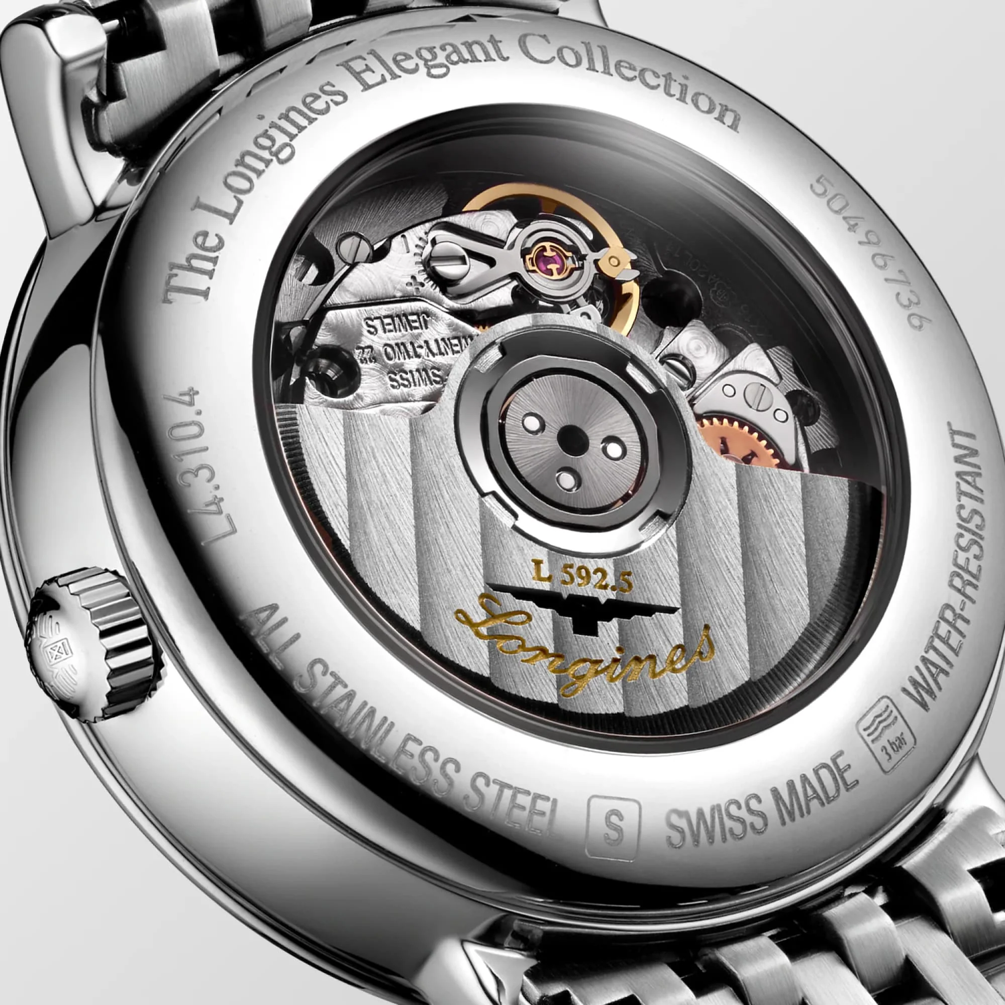 Longines Elegant Automatic Women's 29mm Watch L4.310.4.80.6 - Image 3