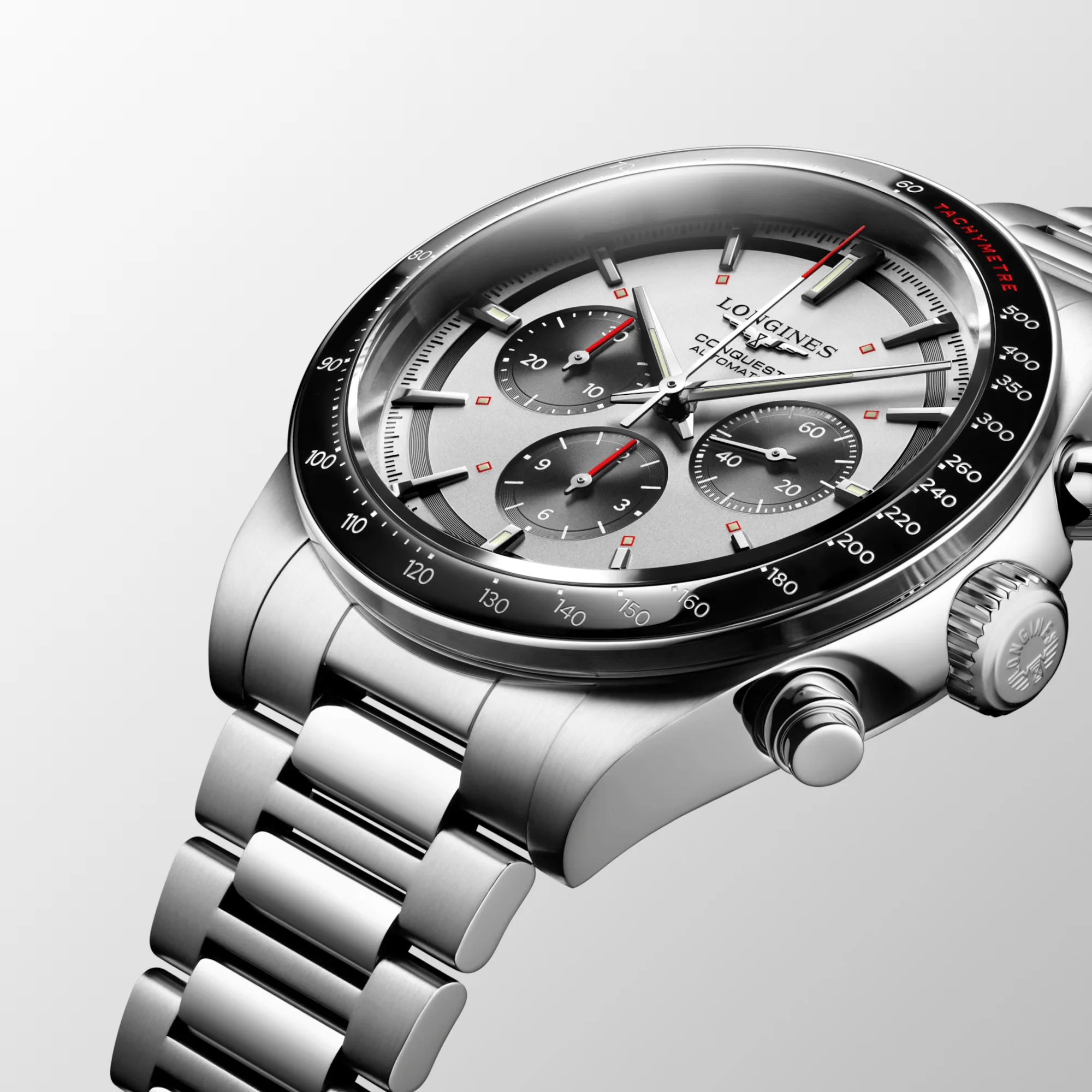Longines Conquest Men's 42mm Automatic Chronograph Watch L3.835.4.72.6 - Image 2