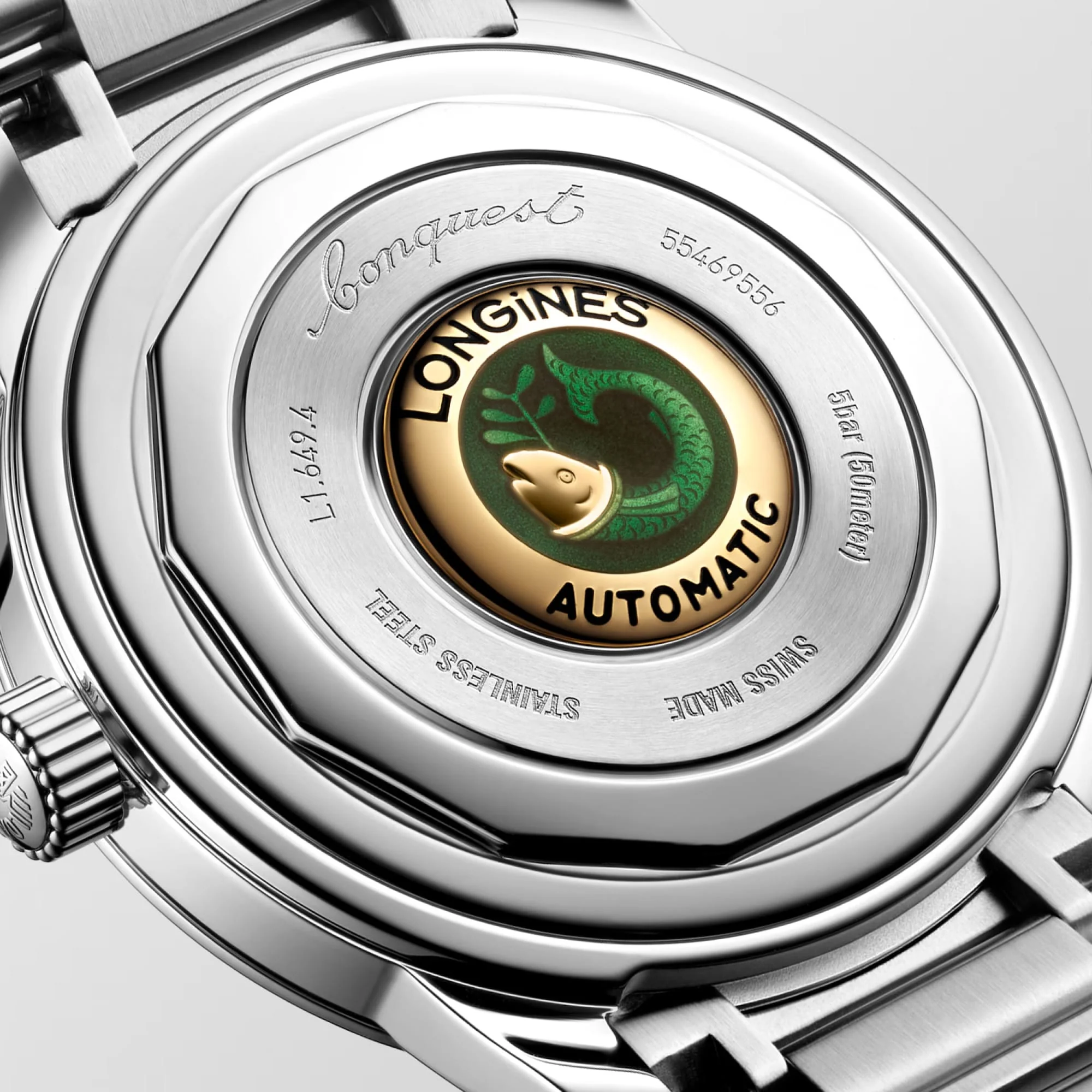 Longines Conquest Heritage Automatic Men's 38mm Watch L1.649.4.72.6 - Image 3