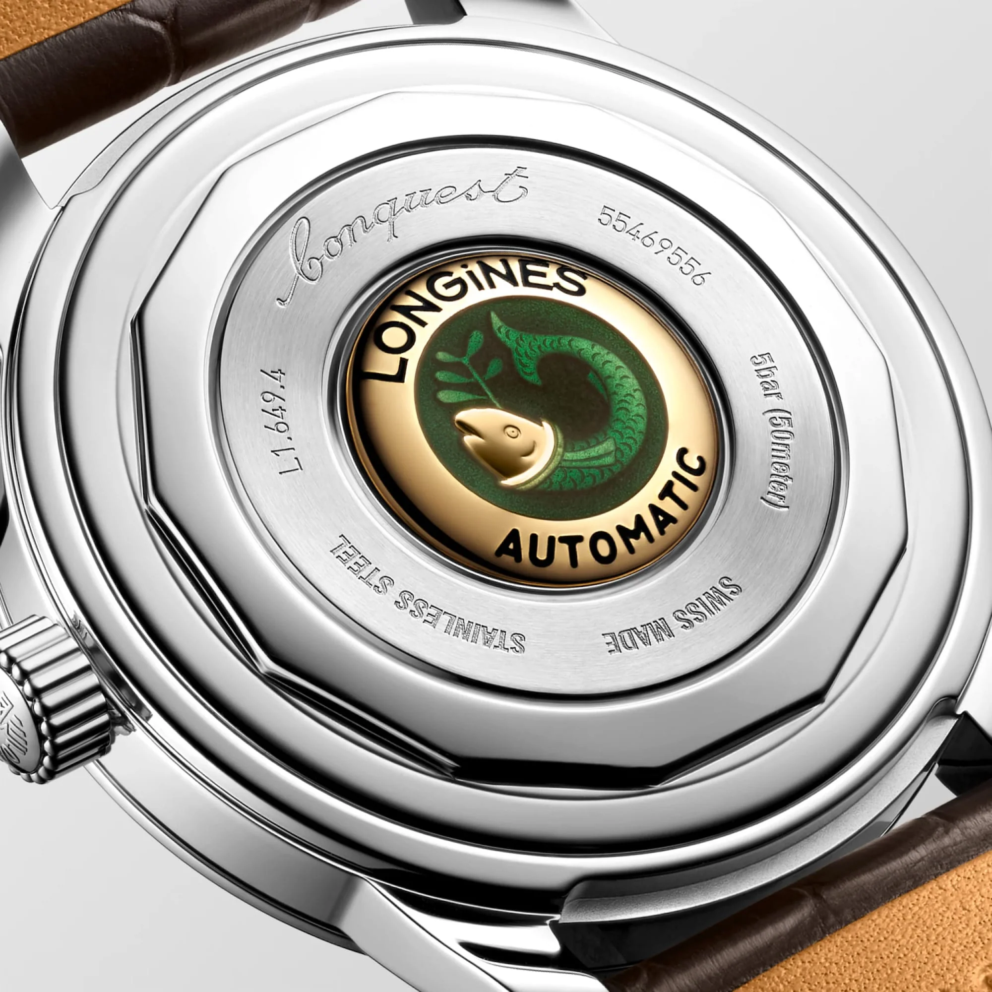Longines Conquest Heritage Automatic Men's 38mm Watch L1.649.4.62.2 - Image 3