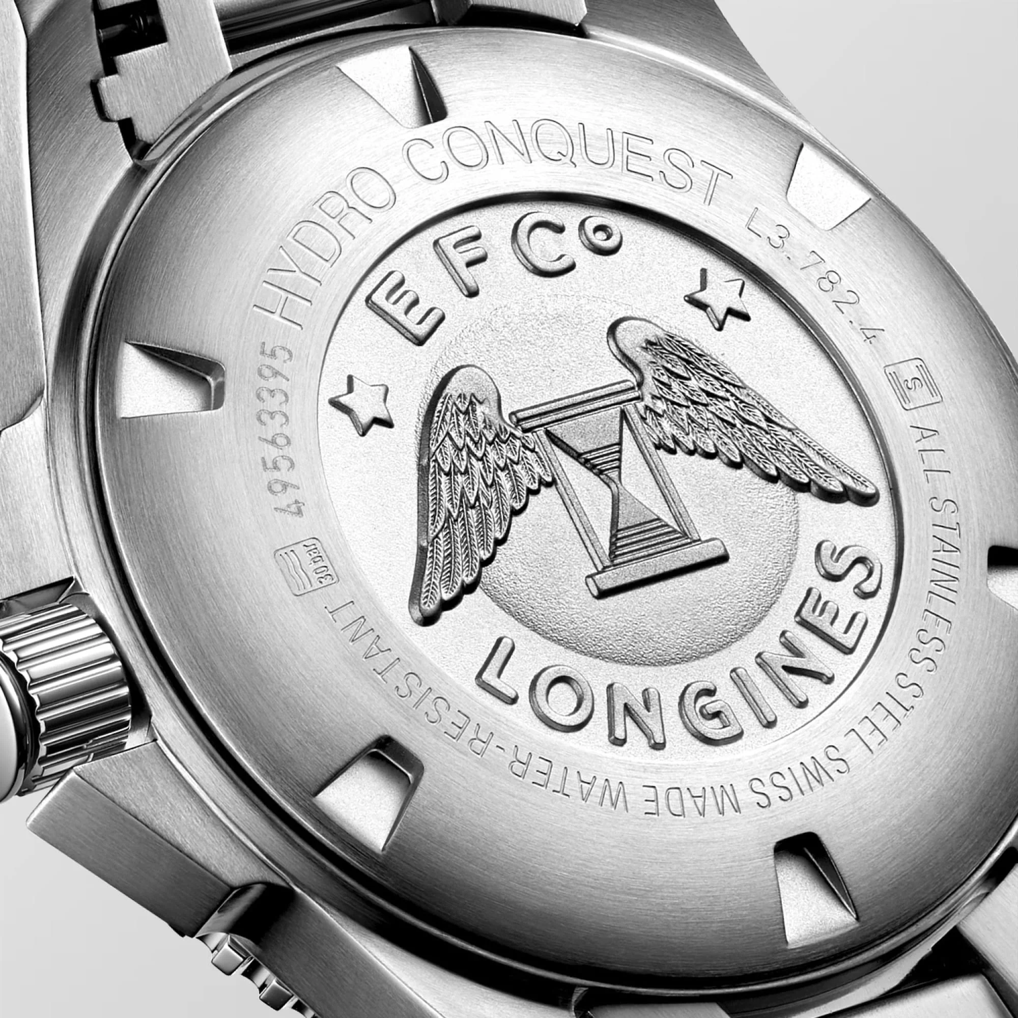 Longines HydroConquest Men's 43mm Stainless Steel Automatic Watch L3.782.4.96.6 - Image 4