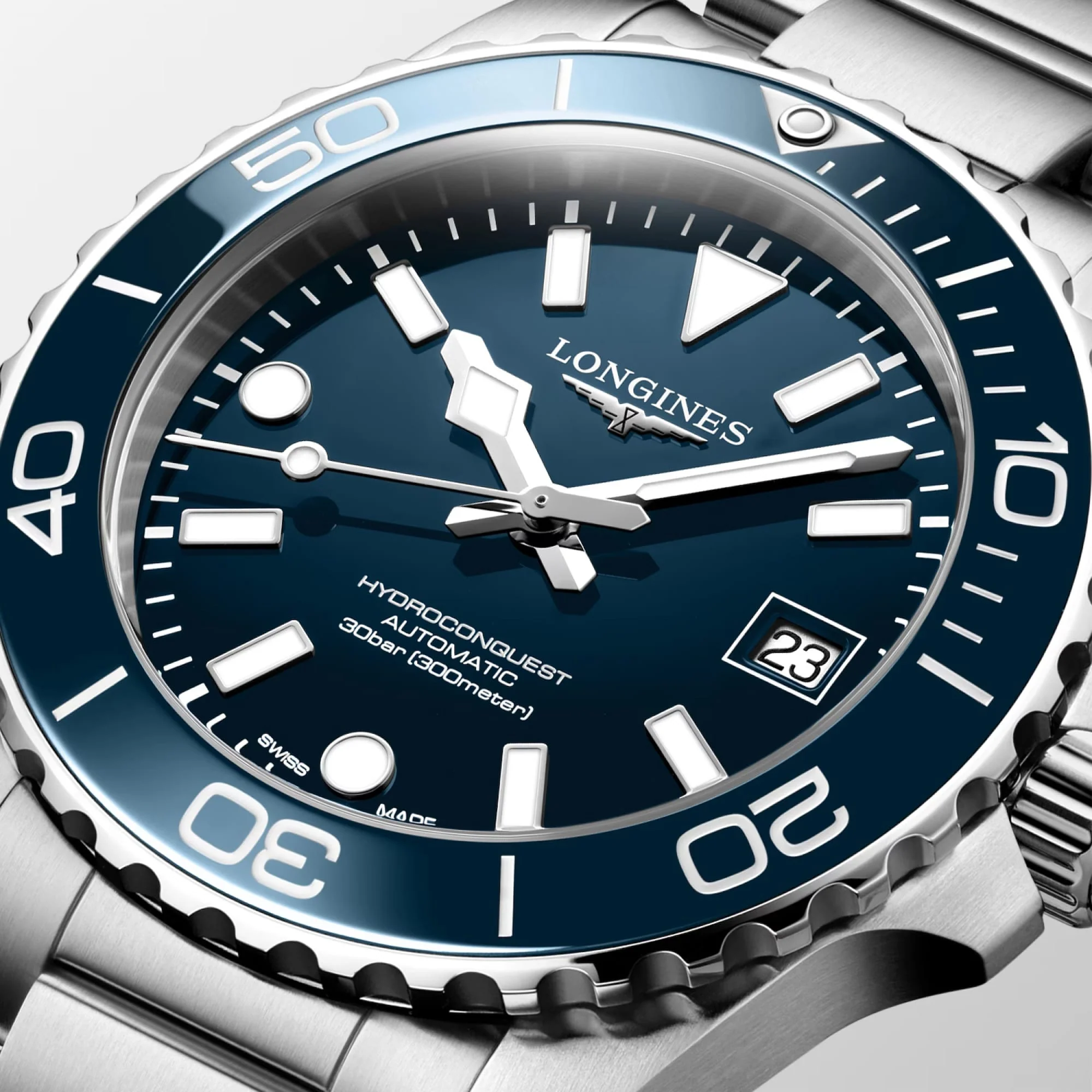 Longines HydroConquest Automatic Men's 39mm Watch L3.779.4.96.6 - Image 2