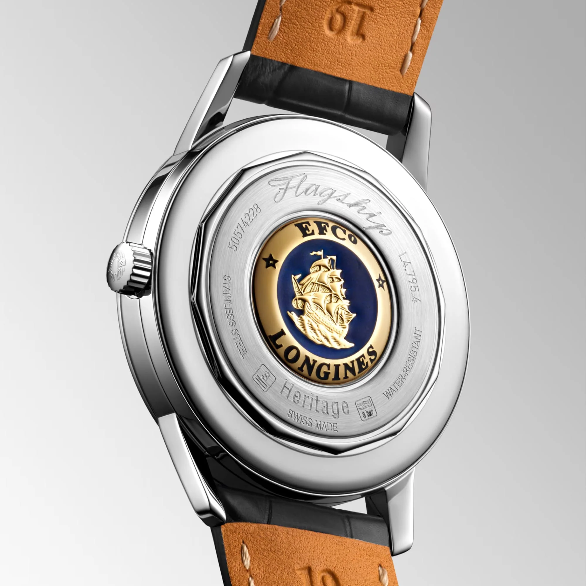 Longines Flagship Heritage Men's 38.5mm Stainless Steel Automatic Watch L4.795.4.58.0 - Image 6