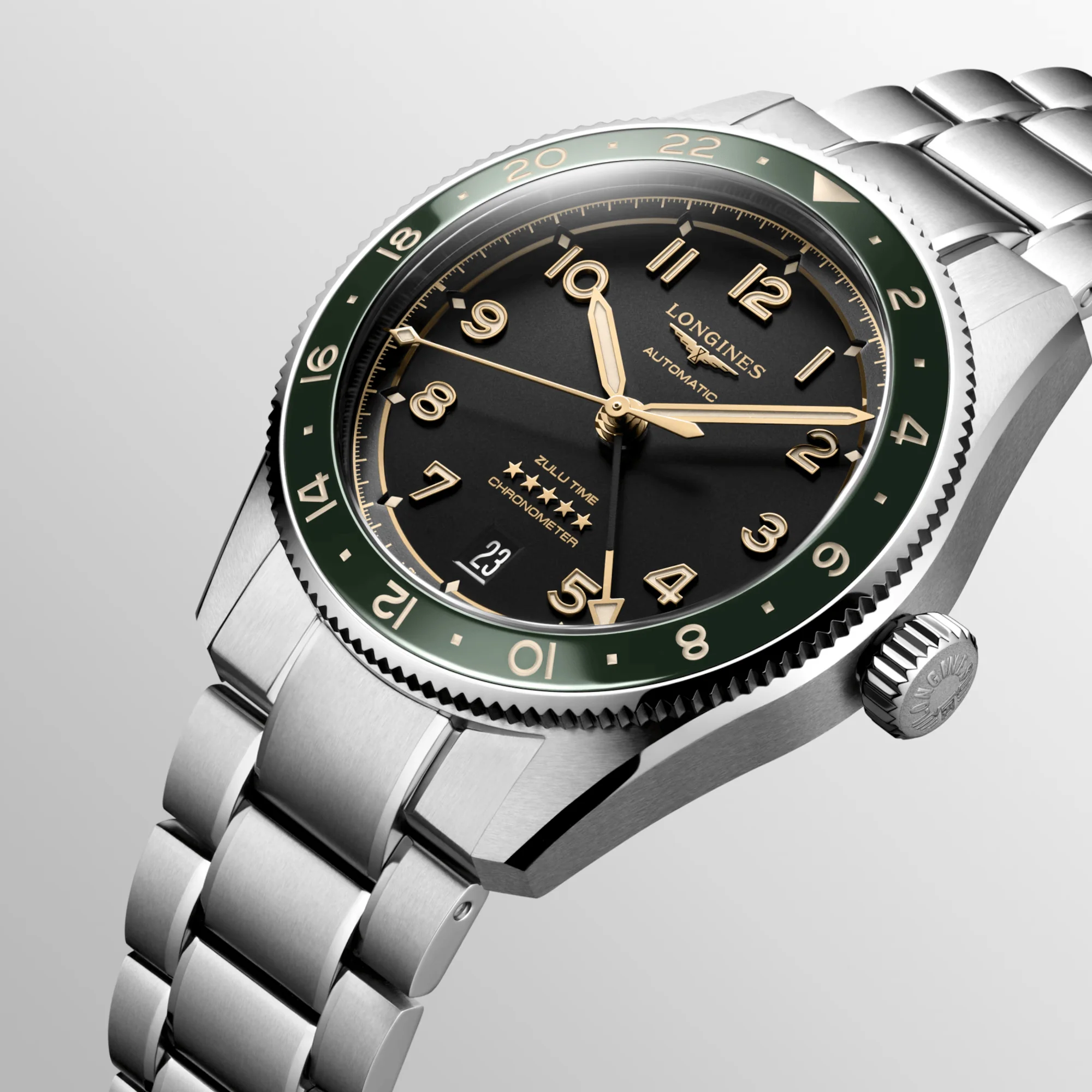 Longines Spirit Men's 39mm Automatic GMT Watch L3.802.4.63.6 - Image 2
