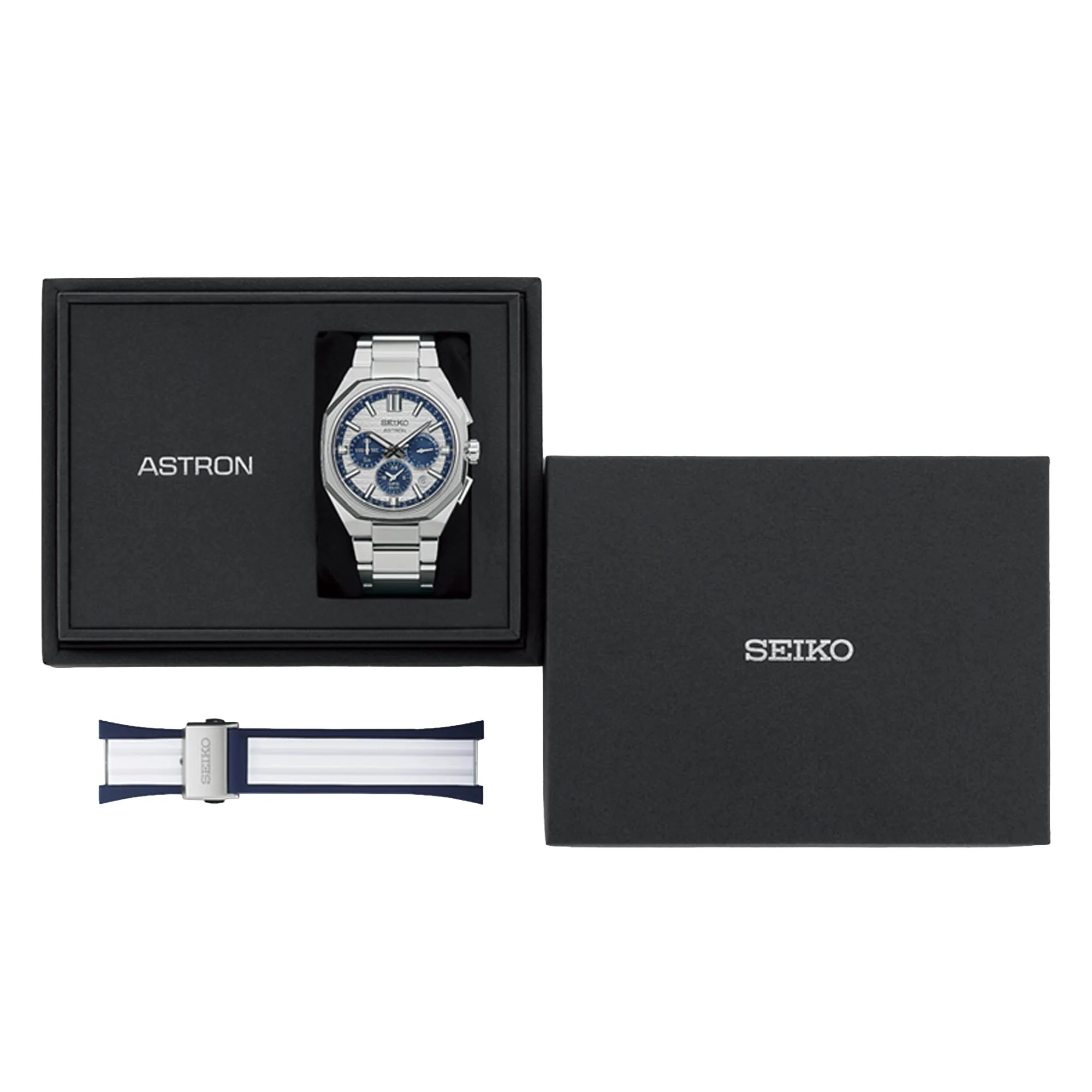 Seiko Astron Solar Chronograph Men's 43.40mm Watch HAB004J - Image 6