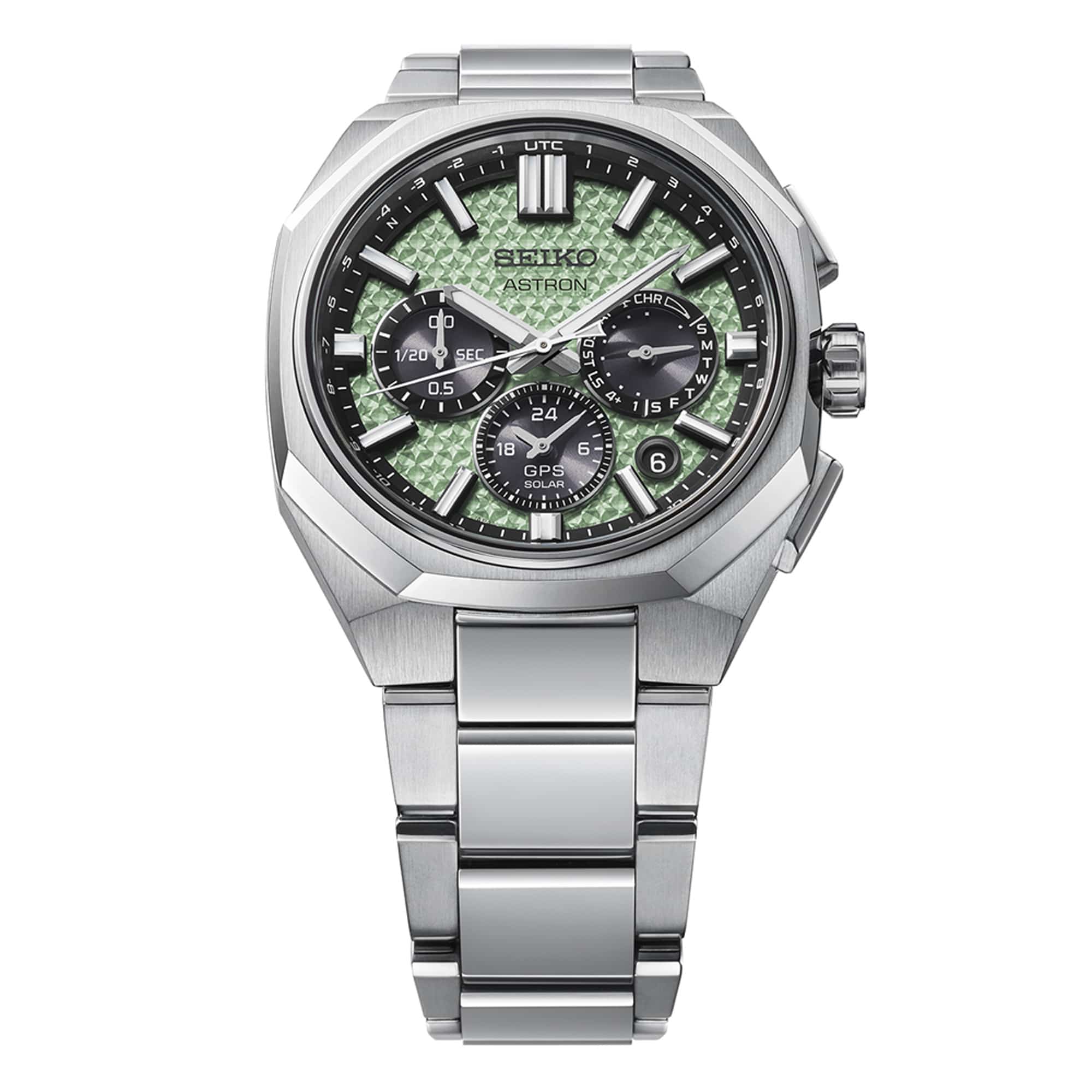 Seiko Astron Solar Chronograph Men's 43mm Watch HAB005J - Image 4