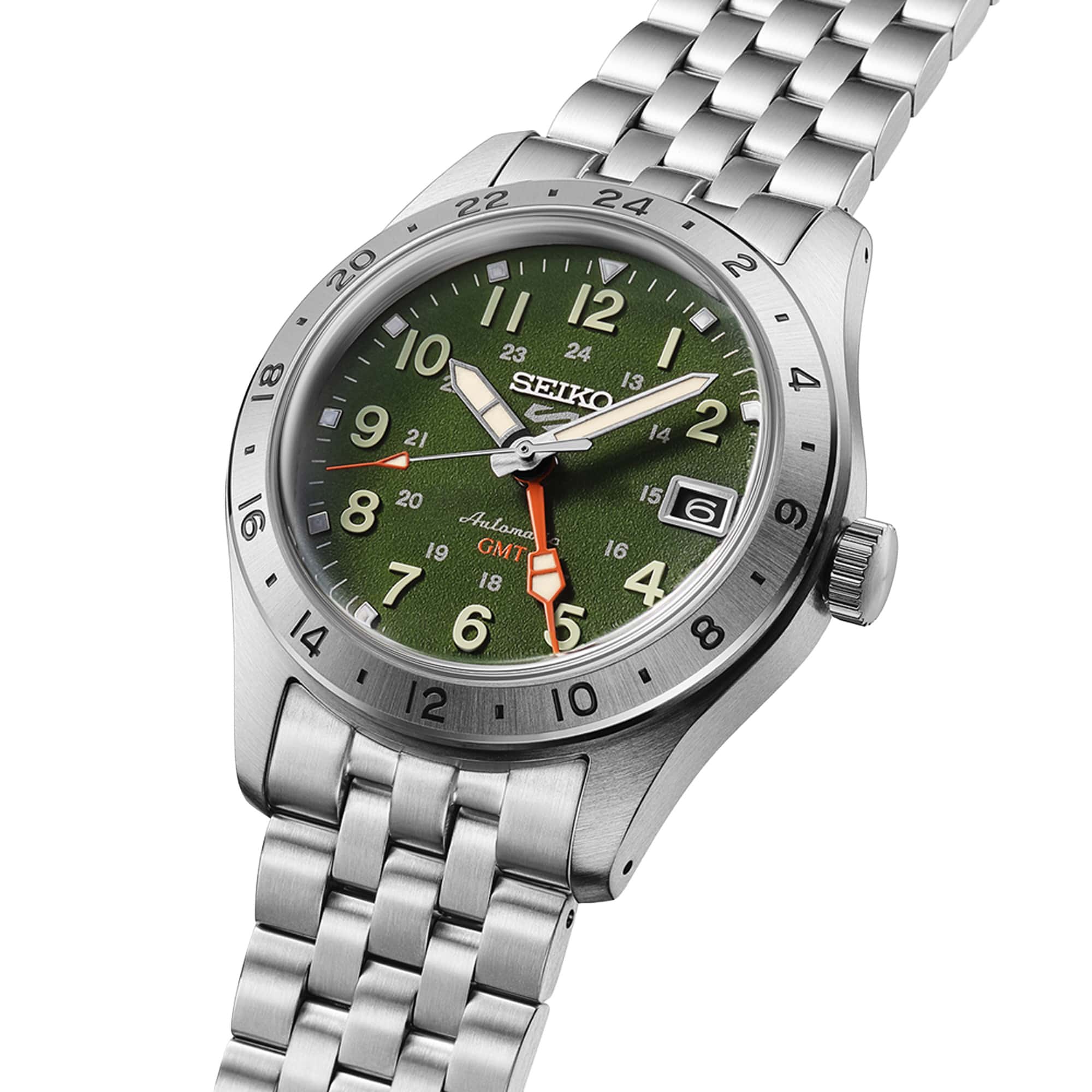 Seiko 5 Feild Series Automatic GMT Men's 39.40mm Watch HDB001K - Image 3