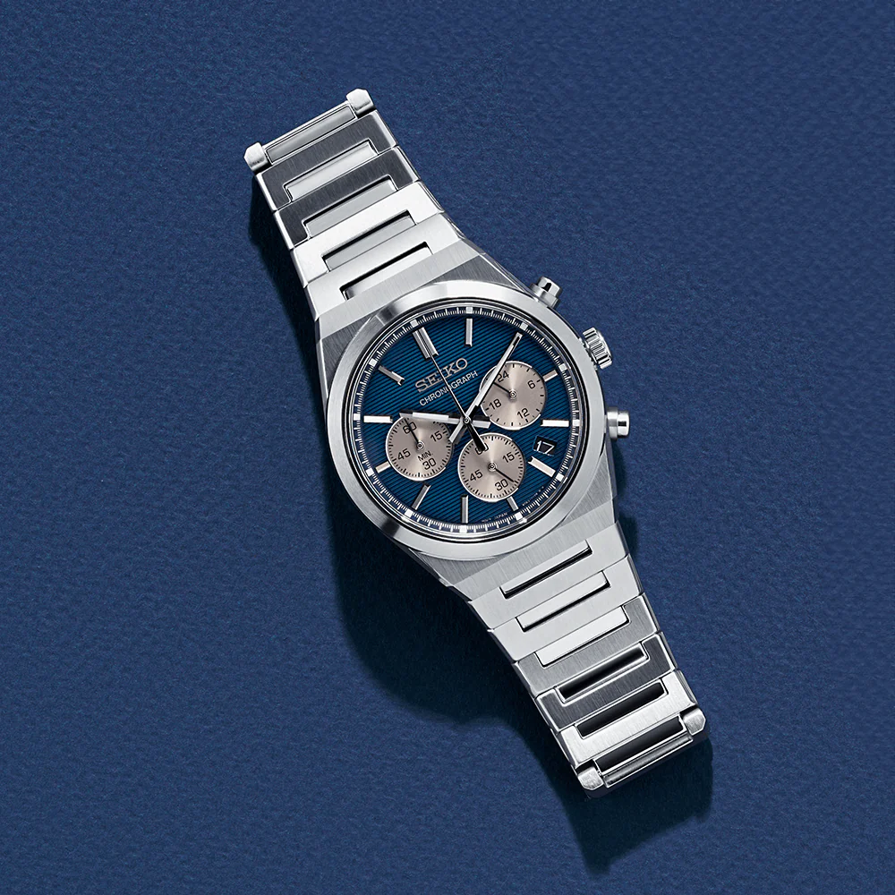 Seiko Men's 40mm Quartz Chronograph Watch SSB453P - Image 2