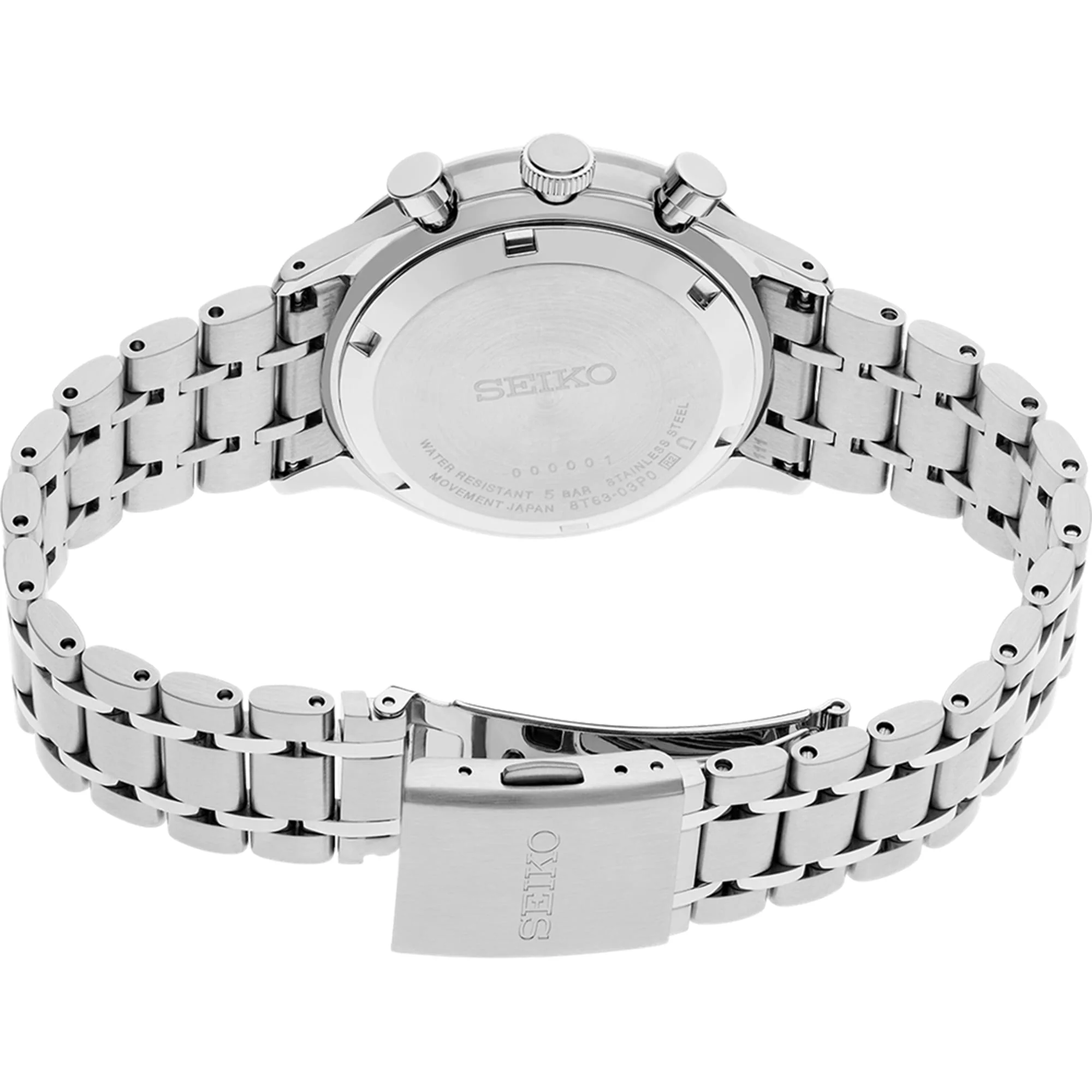 Seiko Conceptual Quartz Men's 38.7mm Chronograph Watch SSB477P - Image 2