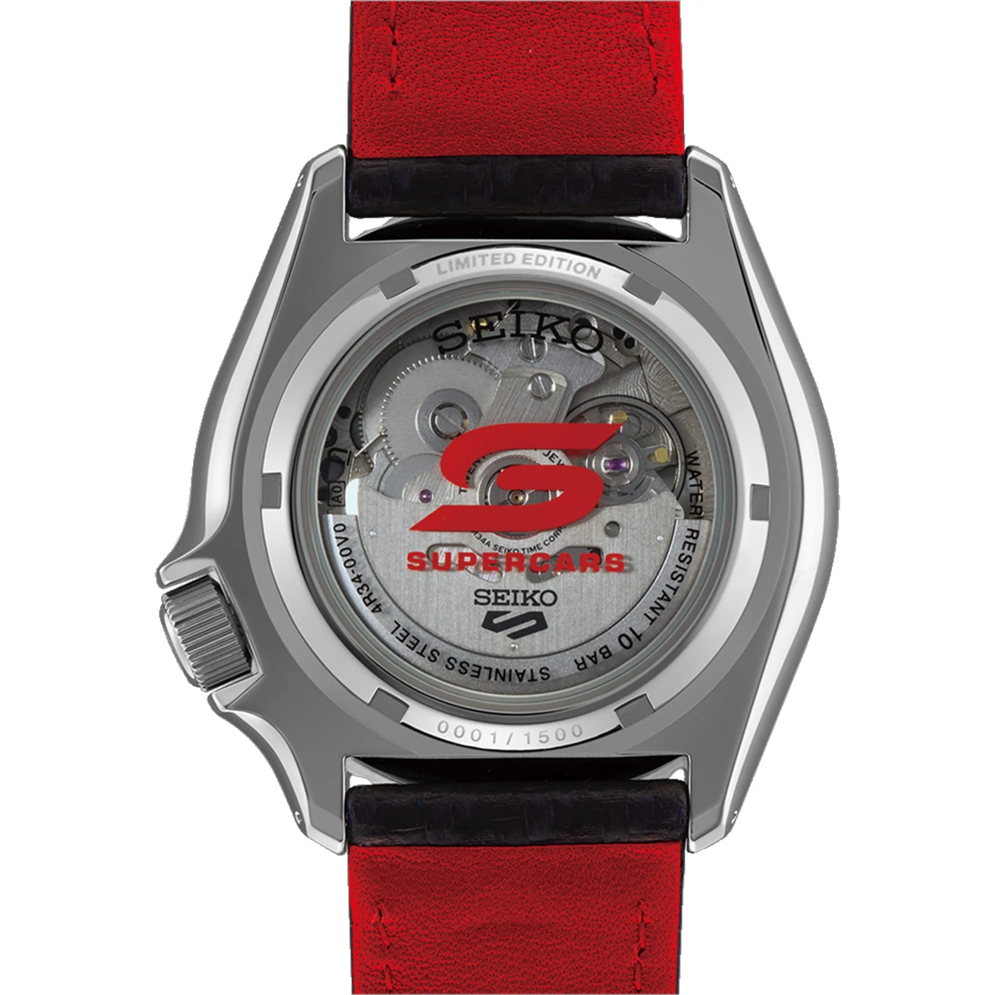 Seiko 5 Sports Supercars Automatic GMT Men's 42.50mm Limited Edition Watch SSK057K - Image 3