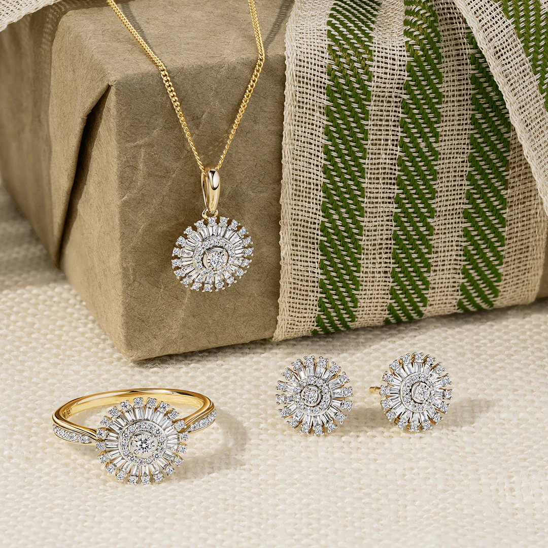 0.33ct TW Diamond Halo Ring in 9ct Yellow and White Gold - Image 3