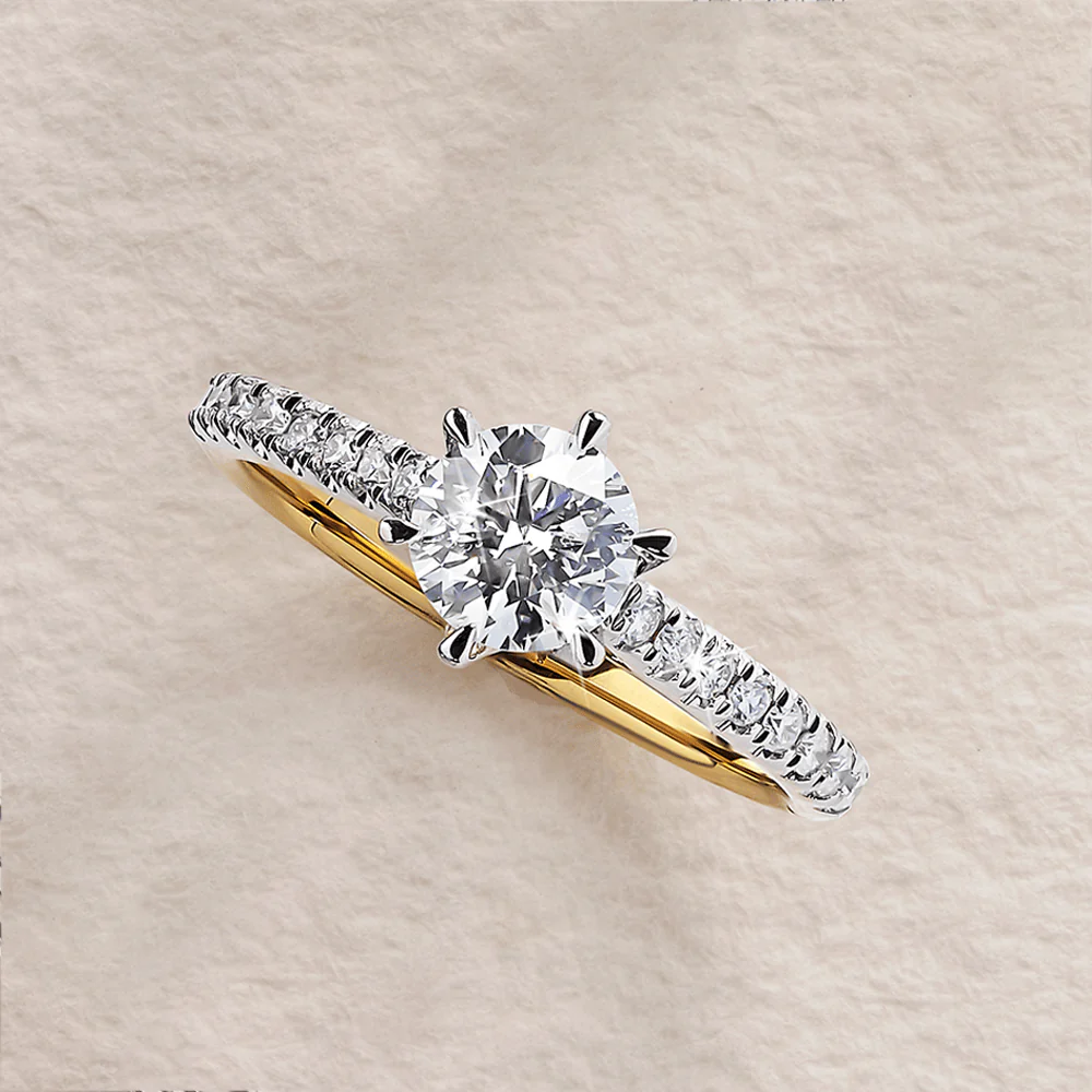 1.00ct TW Diamond Solitaire Engagement Ring in 18ct Yellow & White Gold - Image 2