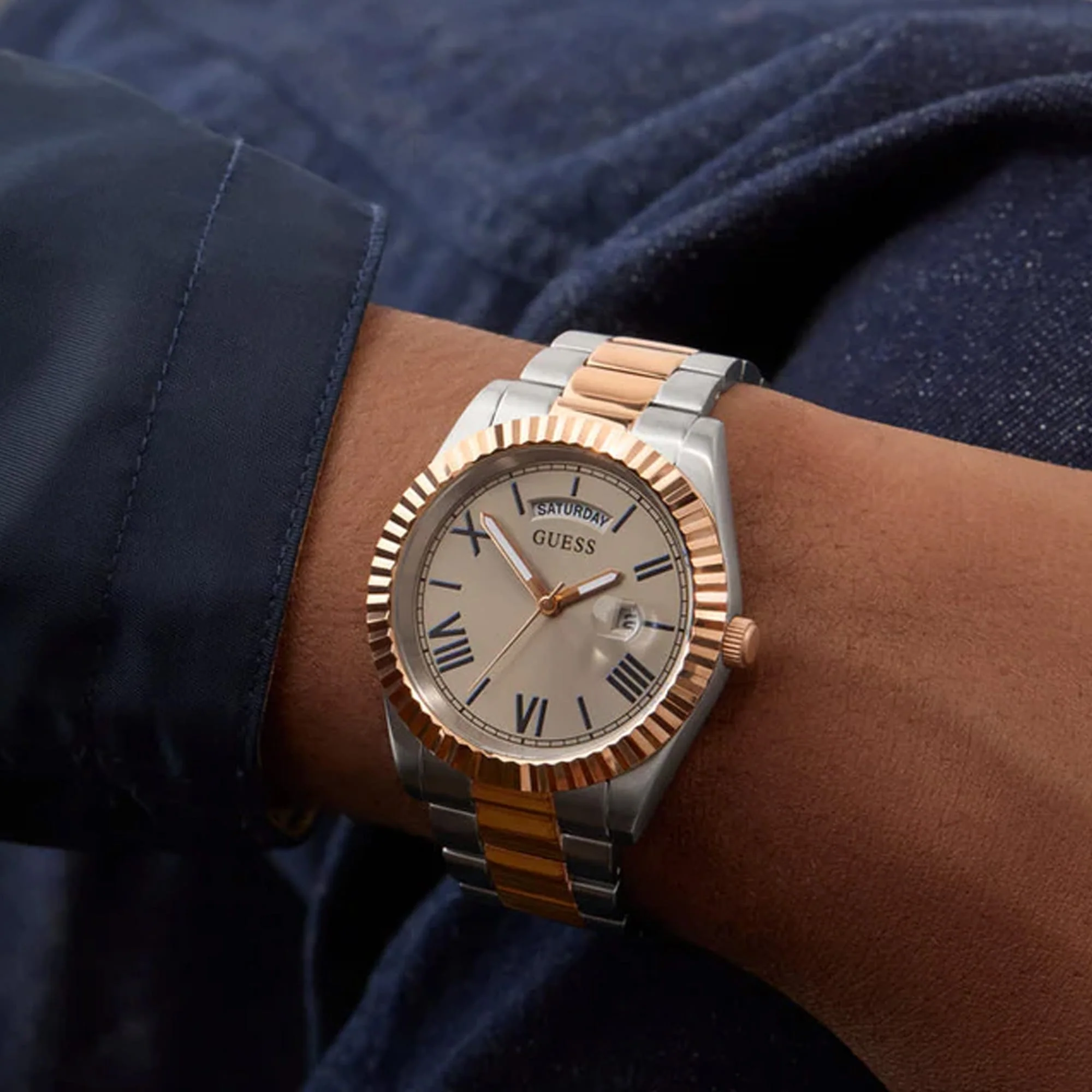Guess Connoisseur 42mm Quartz Watch GW0265G13 - Image 2
