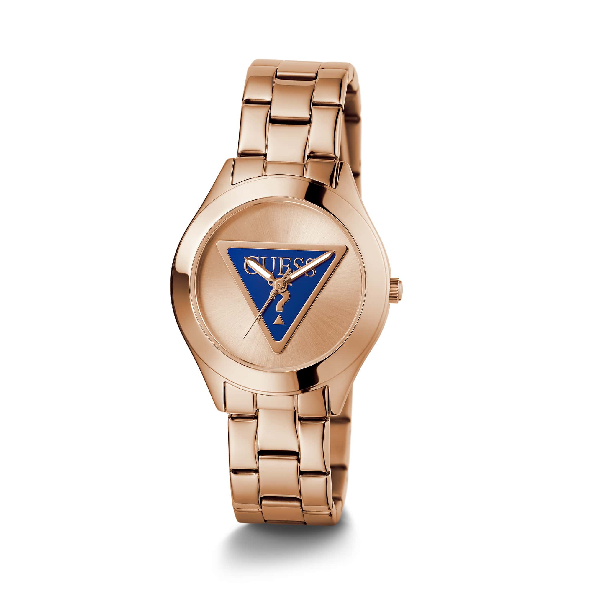 Guess Women's 34mm Rose Gold Tri Plaque Quartz Watch GW0675L3 - Image 5