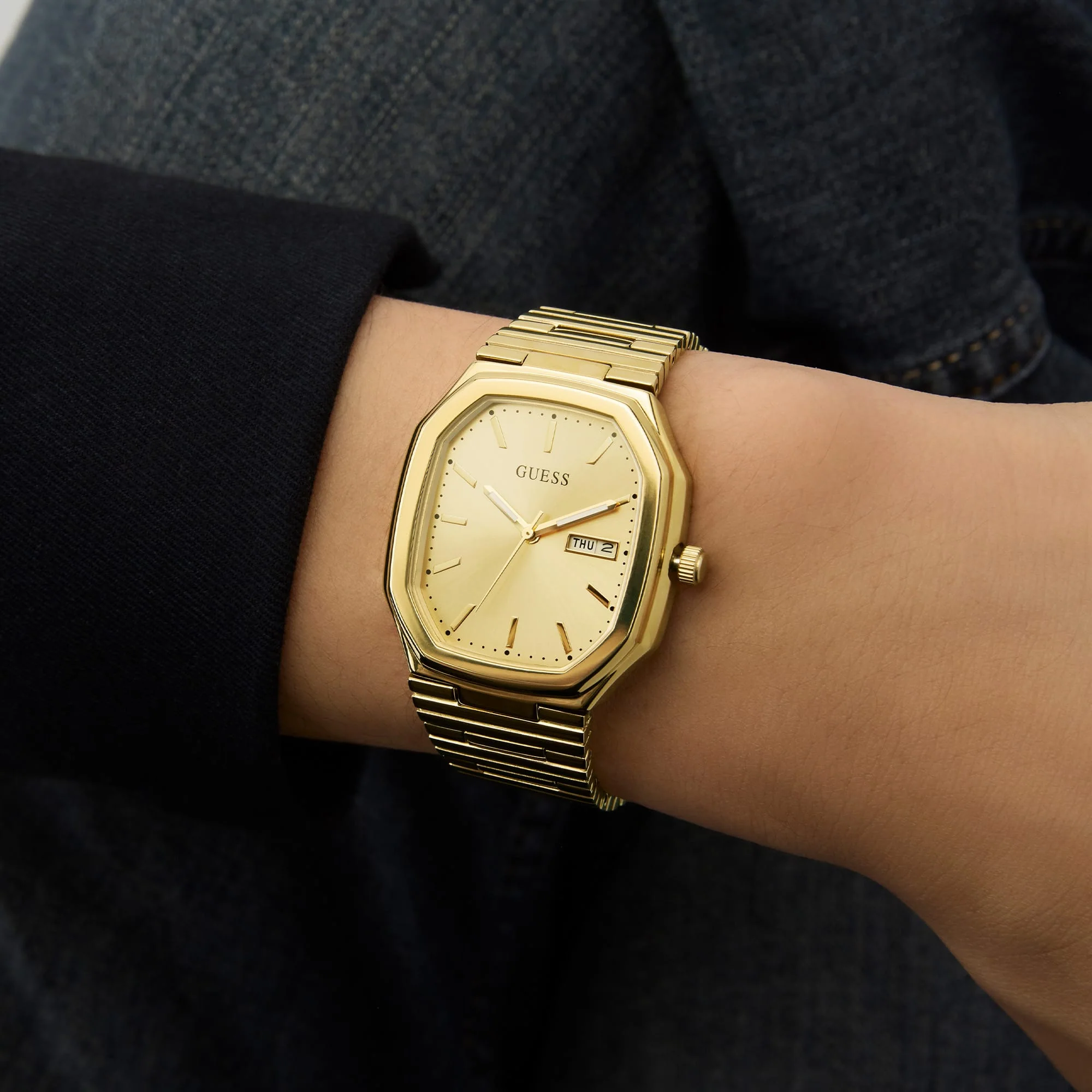 Guess Oliver Quartz 35mm Watch GW0978G2 - Image 2