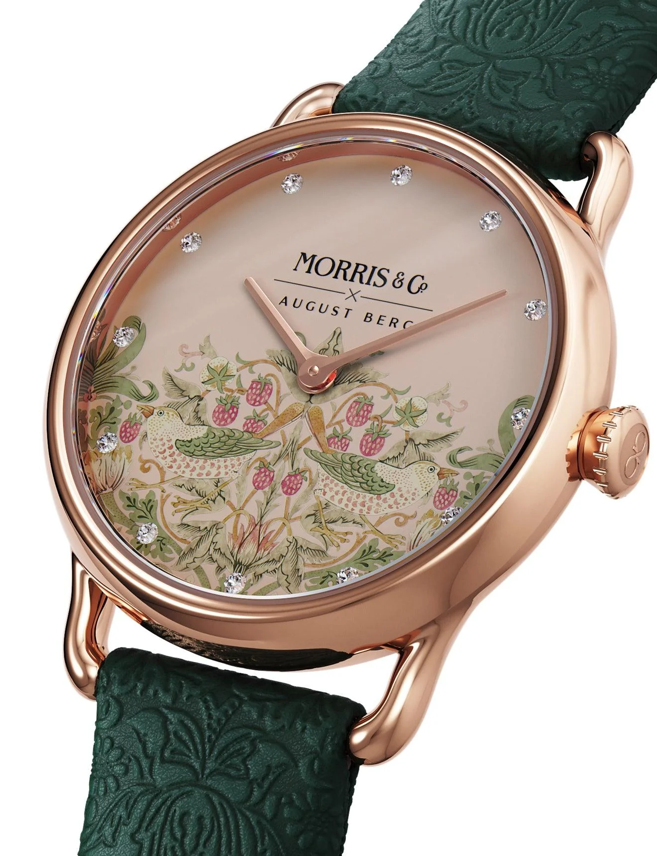August Berg Women's Morris & Co Rose PVD Quartz 26mm Watch M1ST0926A26LGNE - Image 2