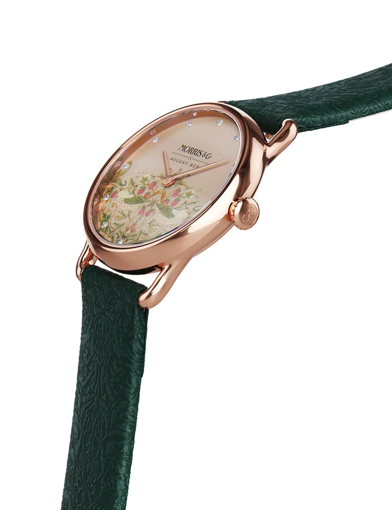 August Berg Women's Morris & Co Rose PVD Quartz 26mm Watch M1ST0926A26LGNE - Image 3