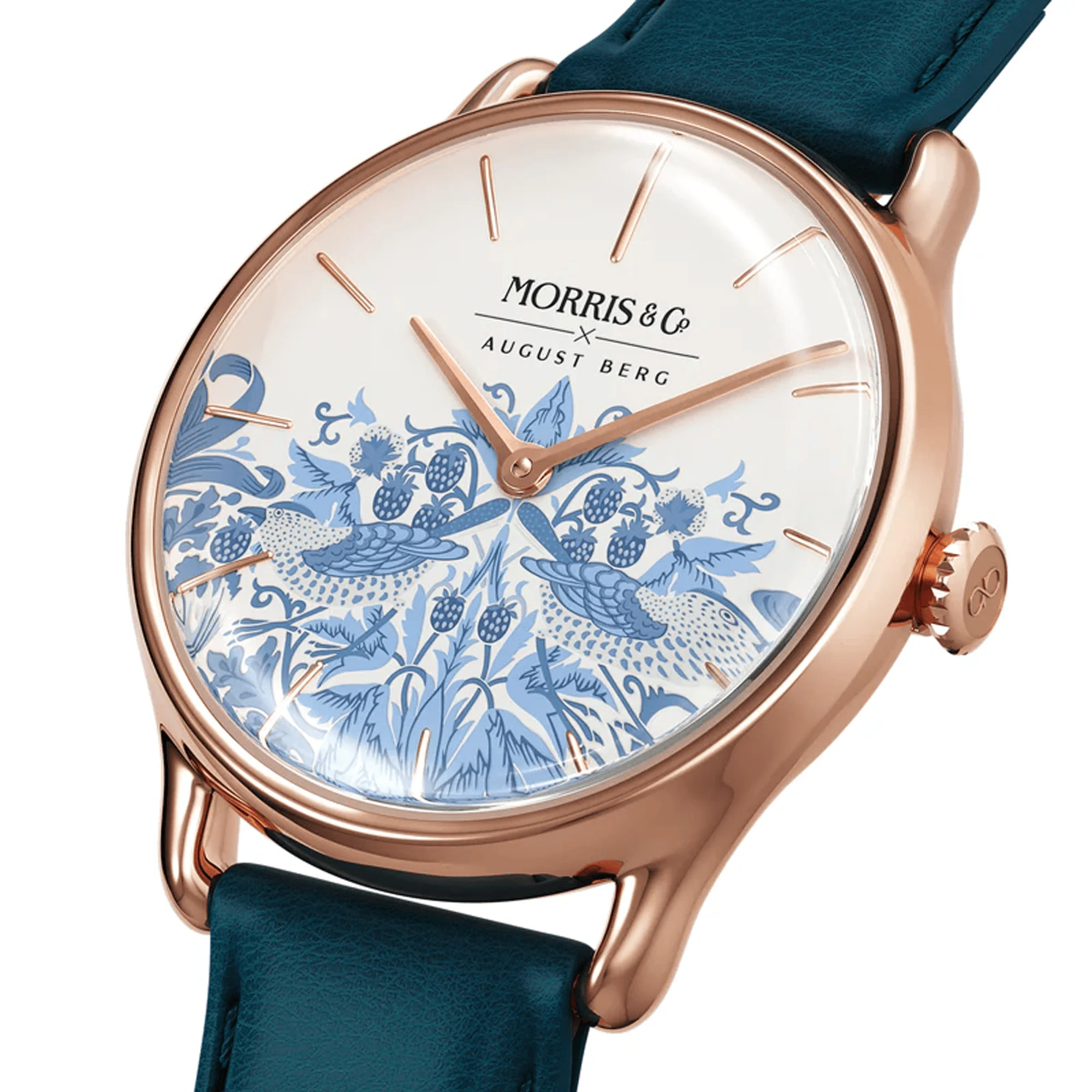 August Berg Women's Morris & Co Rose PVD Quartz 30mm Watch M1ST0530A28LWB - Image 2