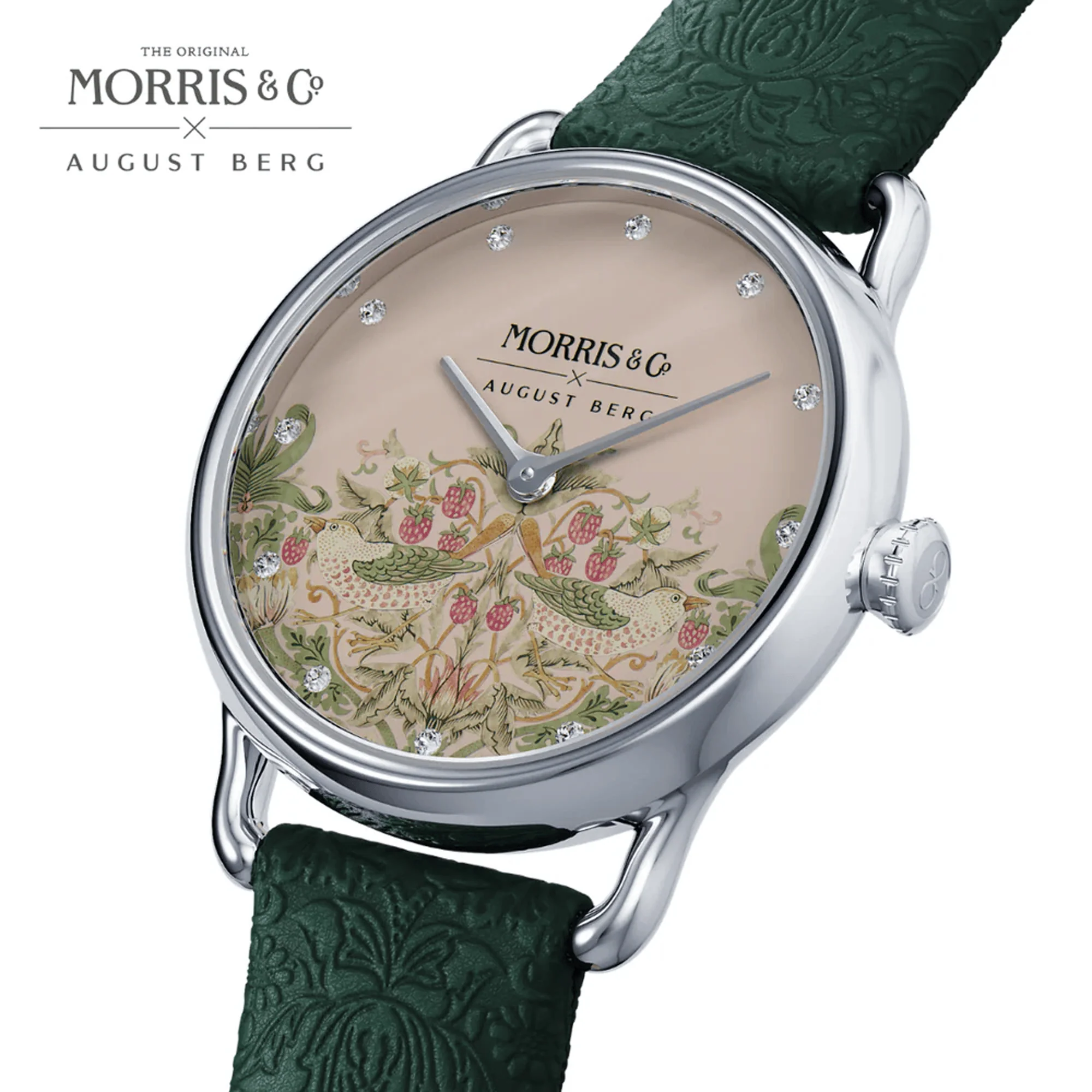 August Berg Petite Strawberry Thief Quartz 26mm Watch M1ST0926E26LGNE - Image 2