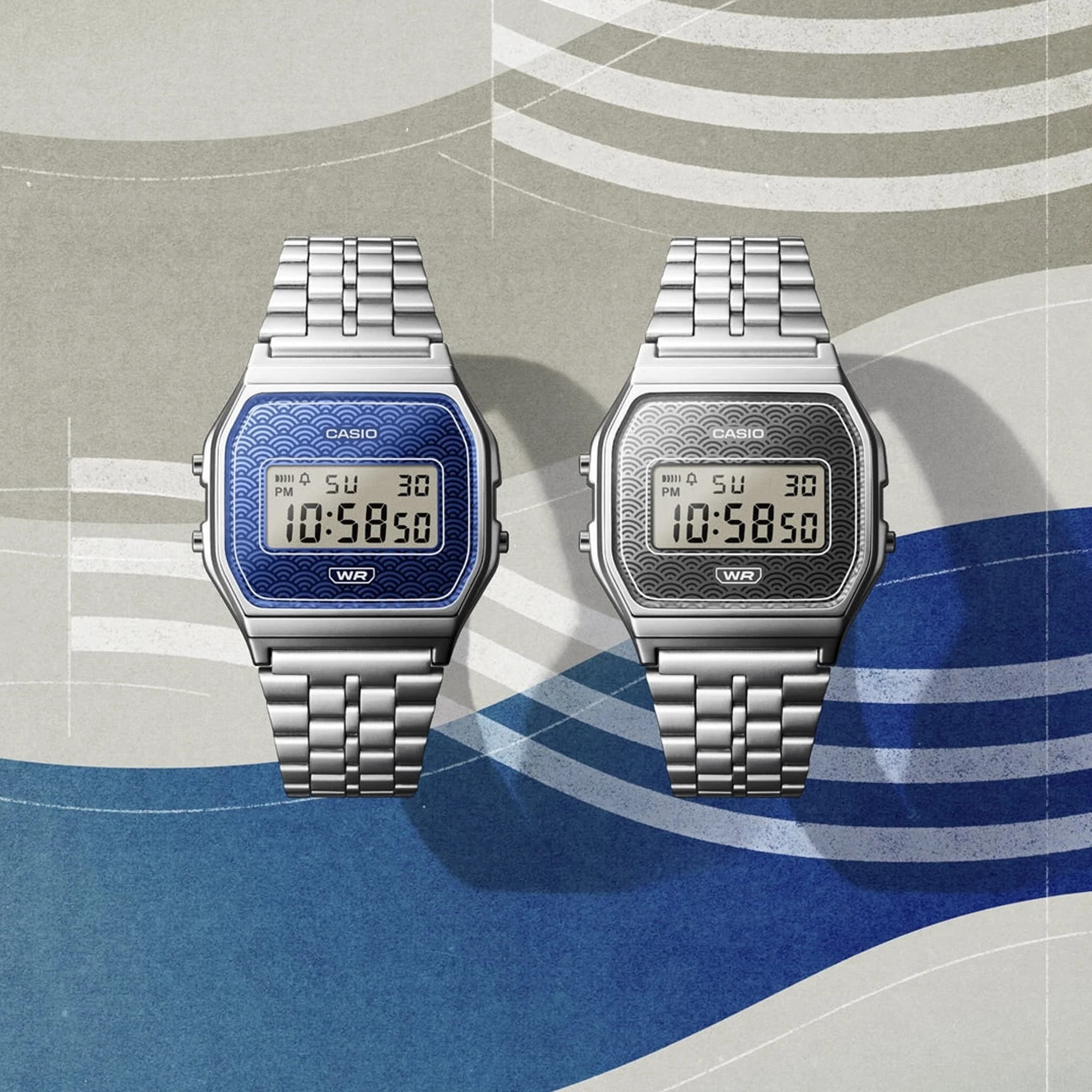 Casio Vintage Digital 33mm Watch A159WEVJ-2D - Image 2