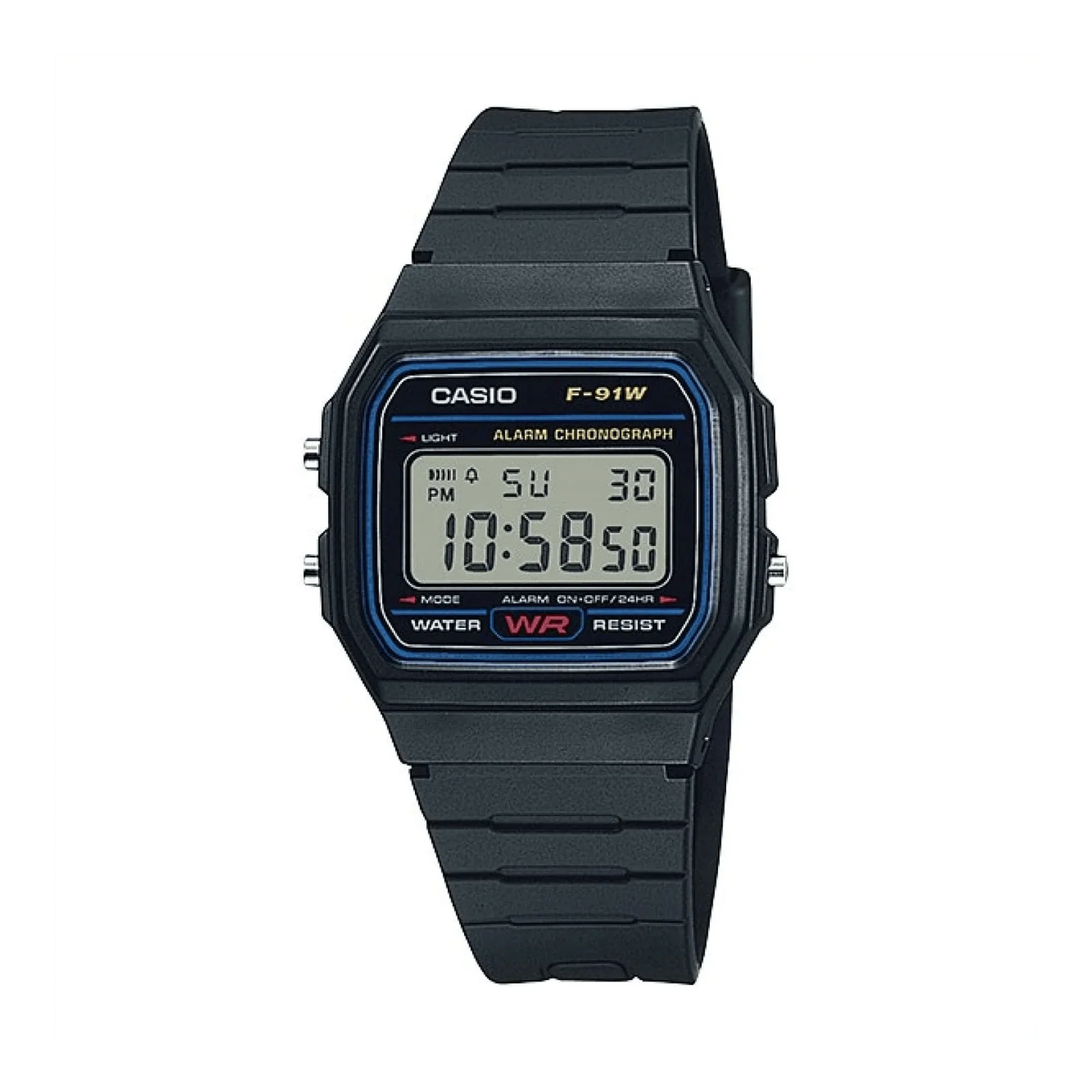 Casio Vintage Resin Quartz Watch F91W-1