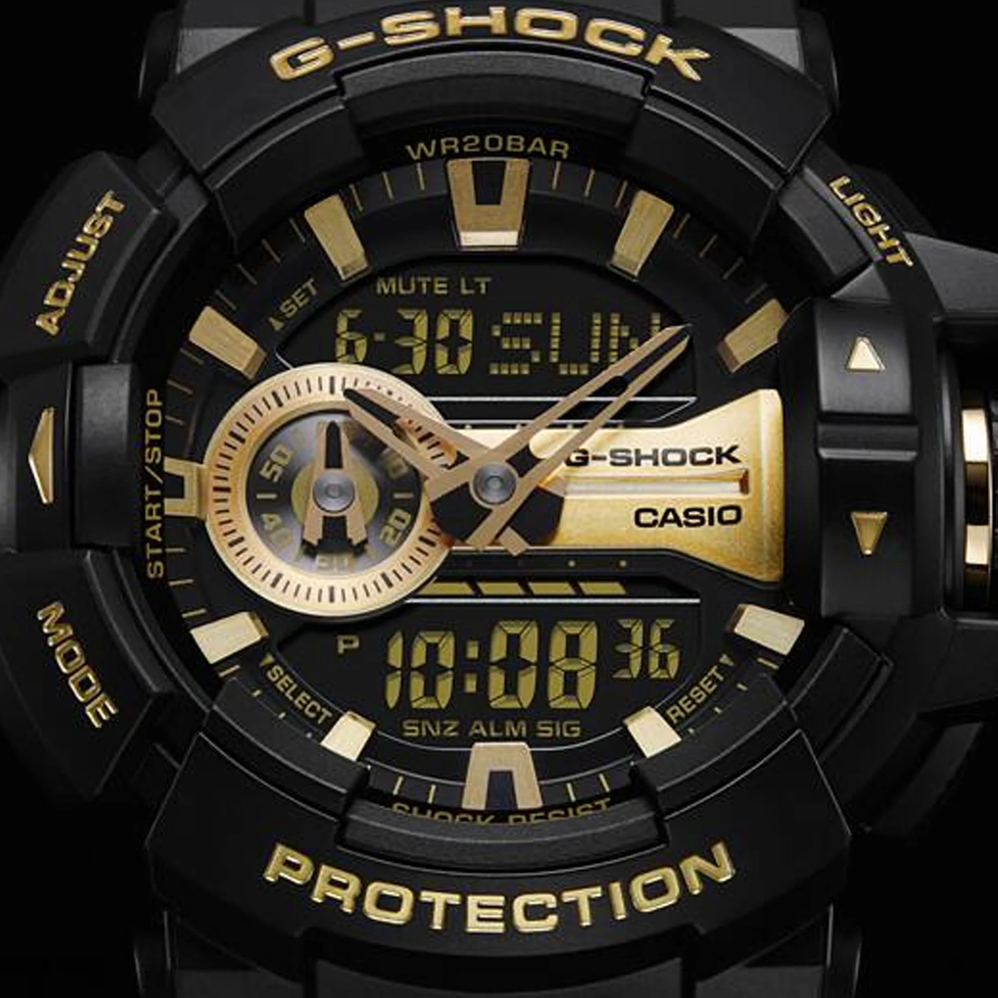 Casio G-SHOCK Men's Resin Analogue Digital Watch GA400GB-1A9 - Image 4