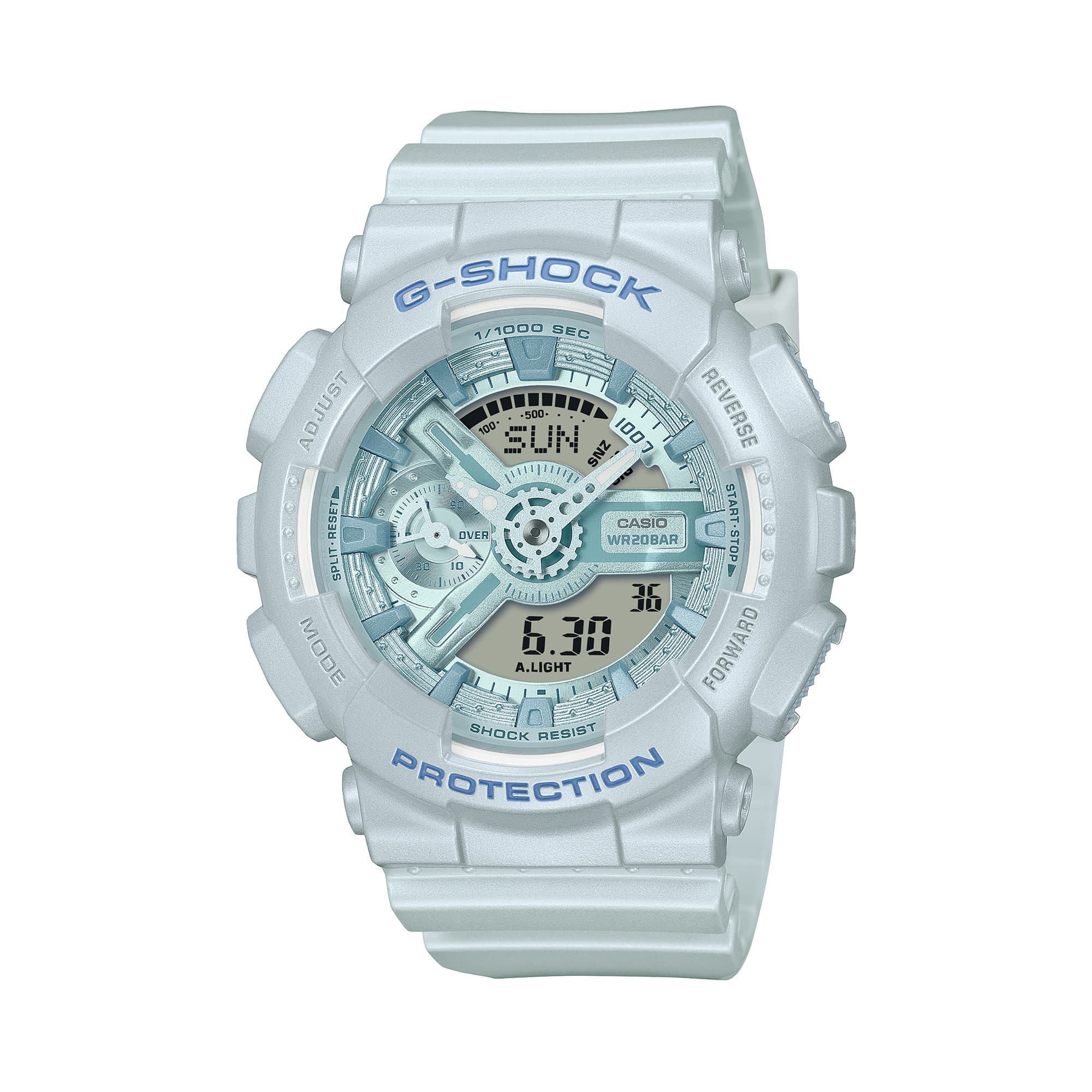Casio G-SHOCK Resin Analogue Digital Watch GMAS110ST-2