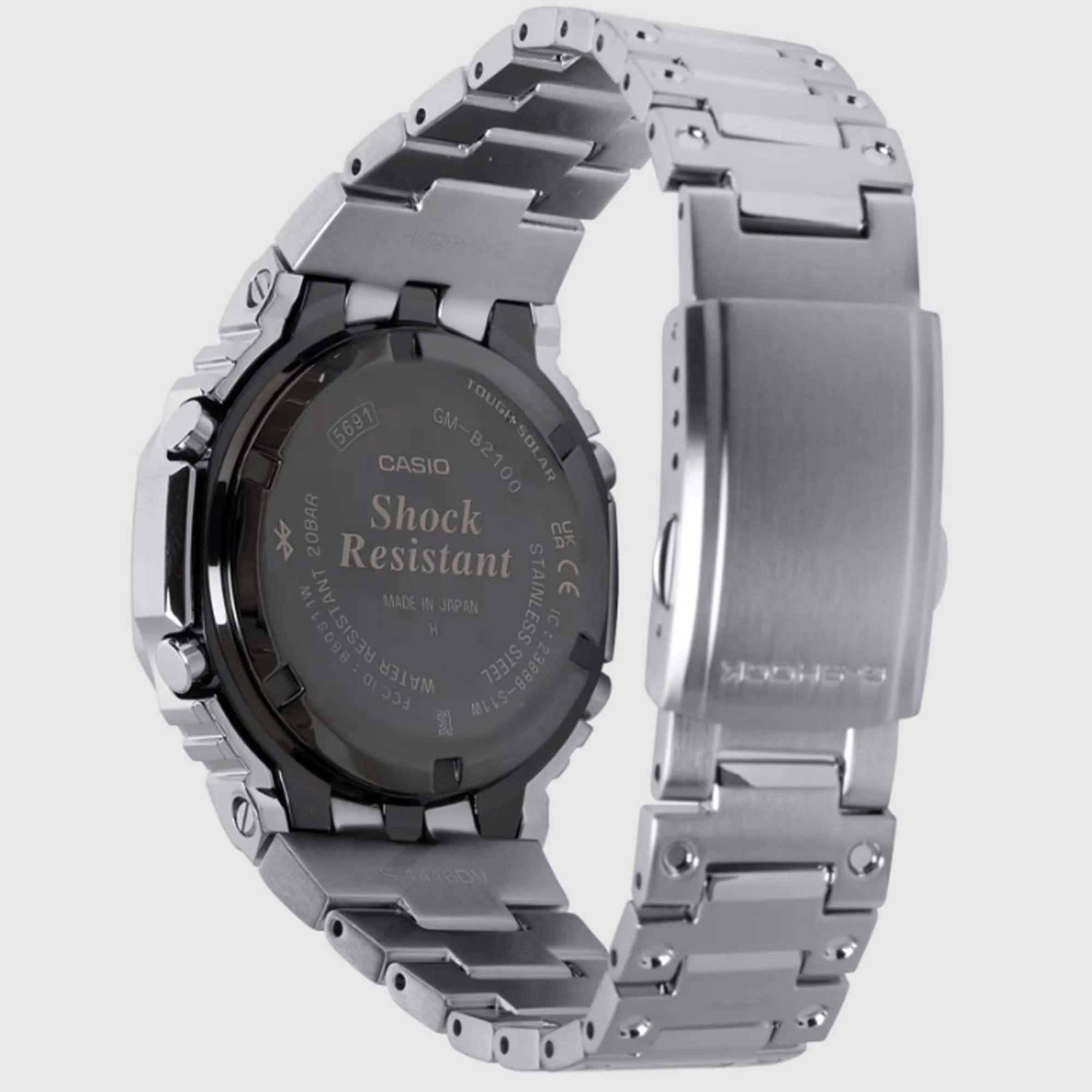 Casio G-SHOCK Stainless Steel Analogue Digital Watch GMB2100AD-5 - Image 3