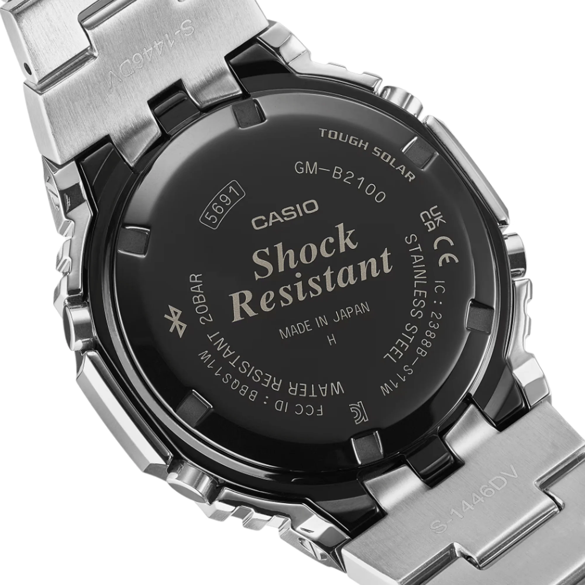 Casio G-SHOCK Stainless Steel Analogue Digital Watch GMB2100AD-5 - Image 5