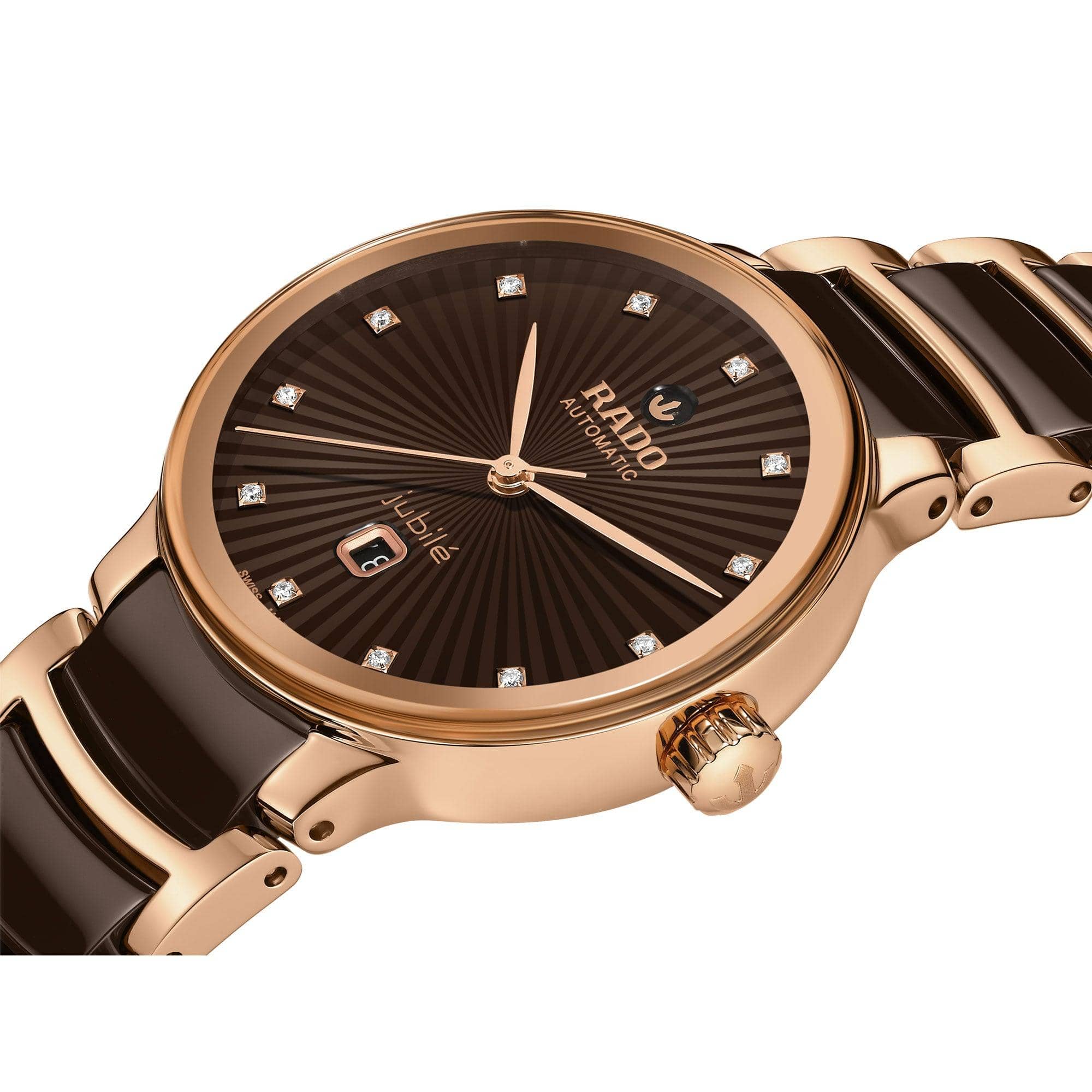 Rado Centrix Diamonds Automatic Bronze Watch R30019732 - Image 2