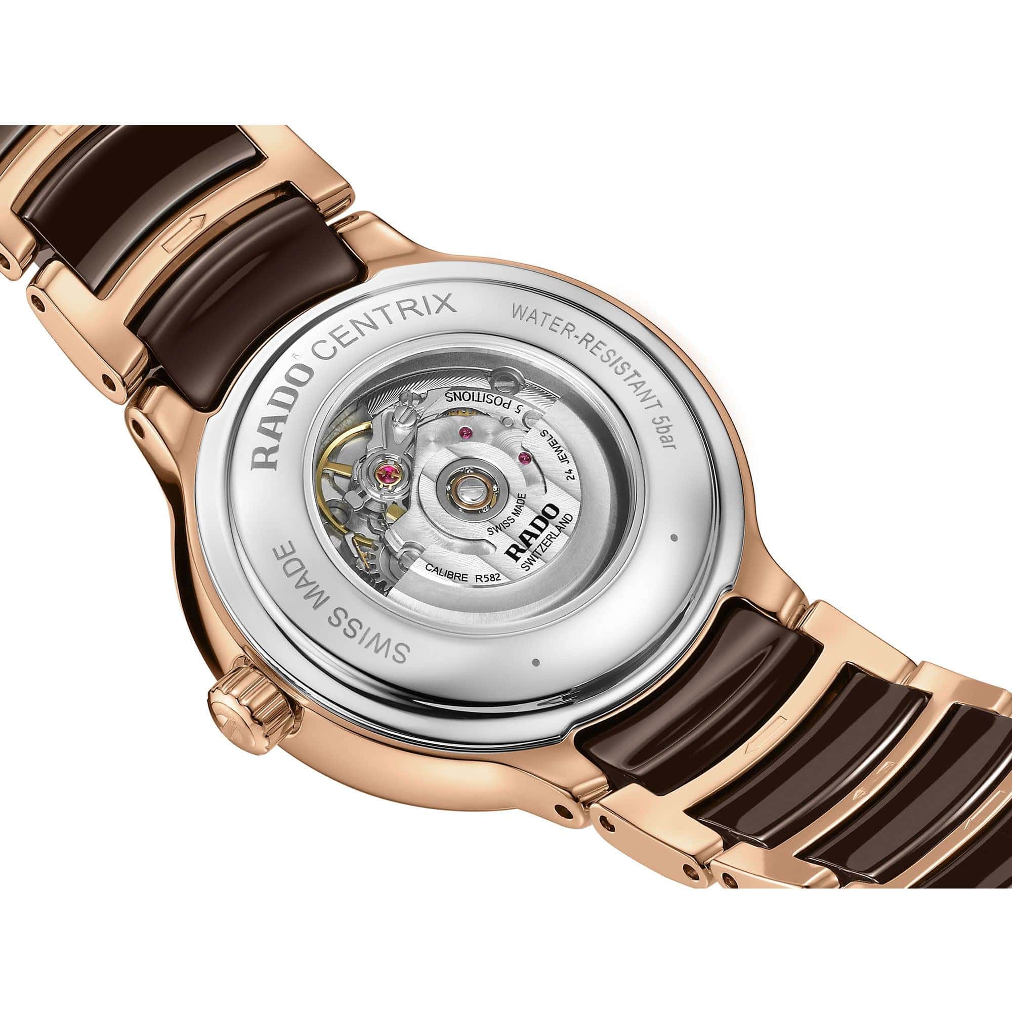 Rado Centrix Diamonds Automatic Bronze Watch R30019732 - Image 3