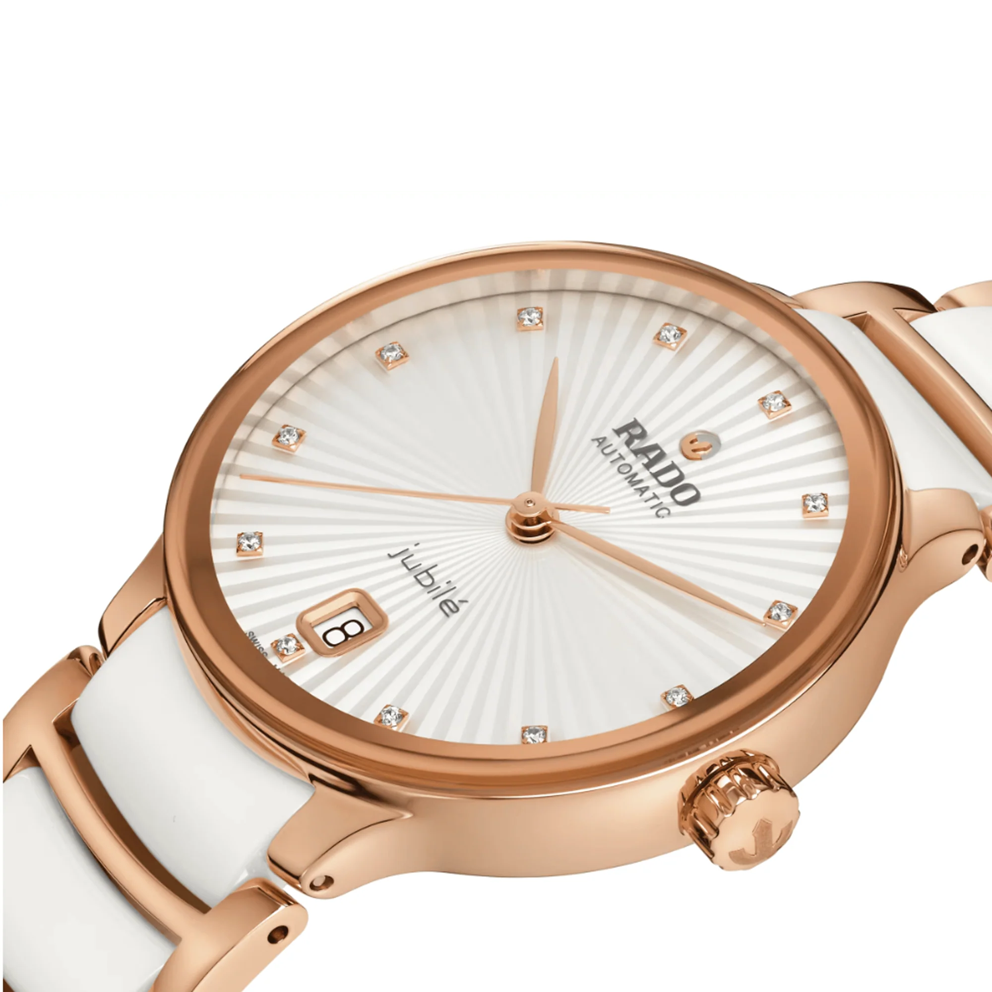 Rado Centrix Women's 35mm Automatic Ceramic & Rose PVD Watch R30 037 744 - Image 2