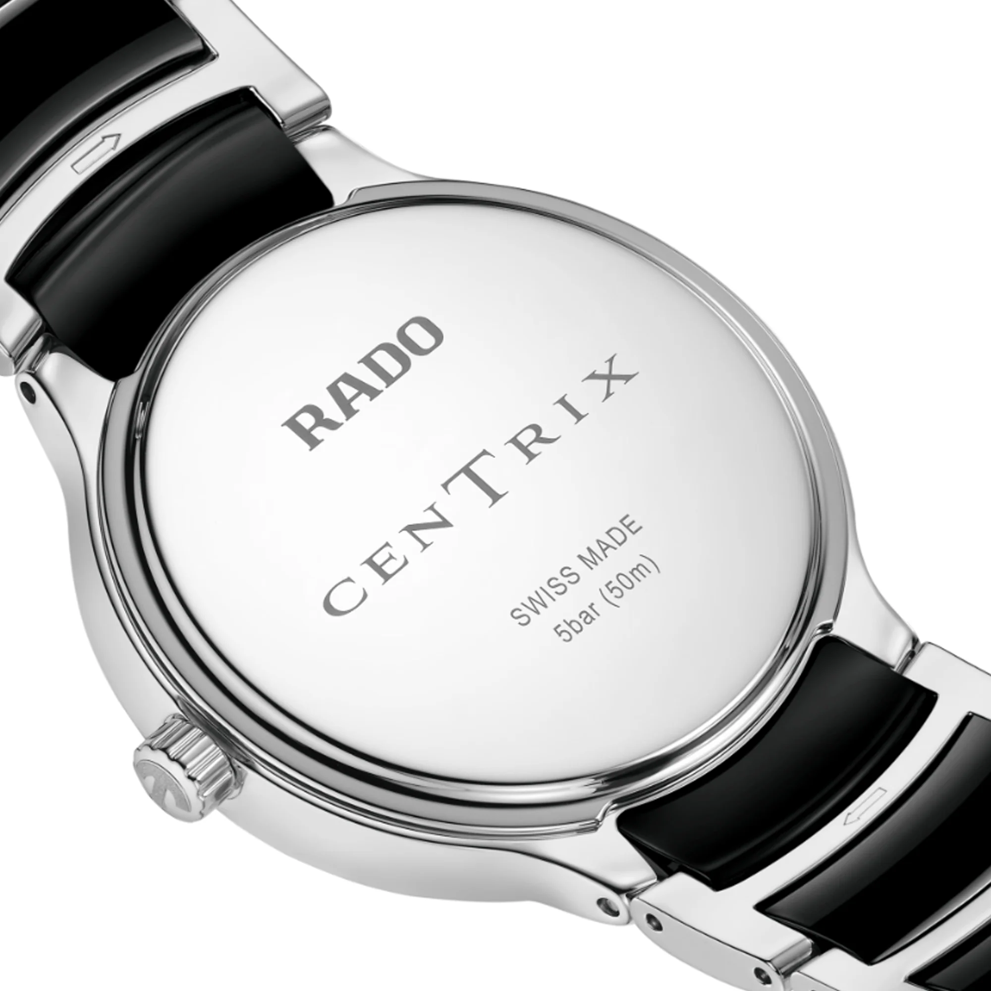 Rado Centrix Women's 35mm Ceramic & Stainless Steel Quartz Watch R30 040 712 - Image 4