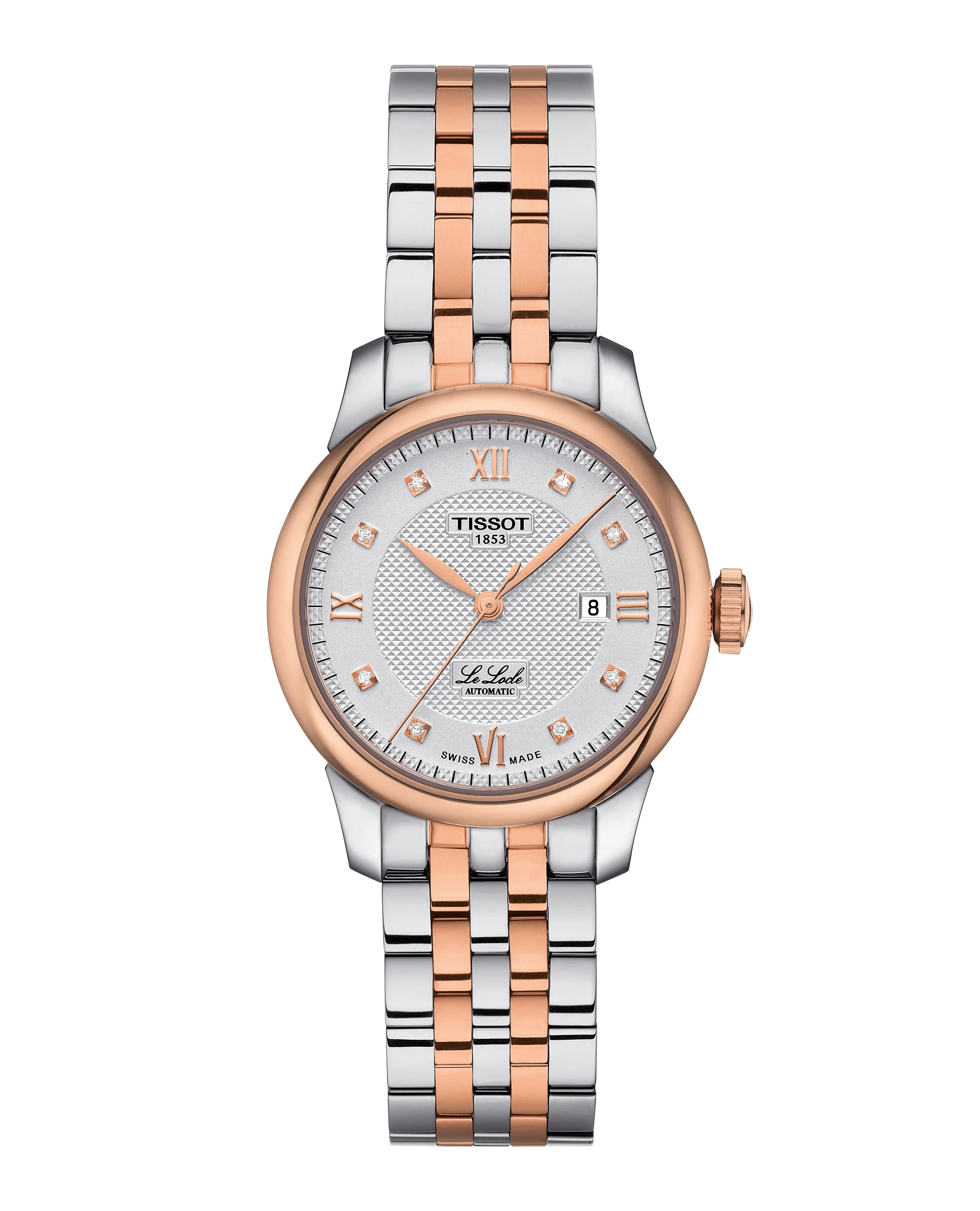 Tissot T-Classic Le Locle Women's 29mm Stainless Steel & Rose IP Automatic T006.207.22.036.00