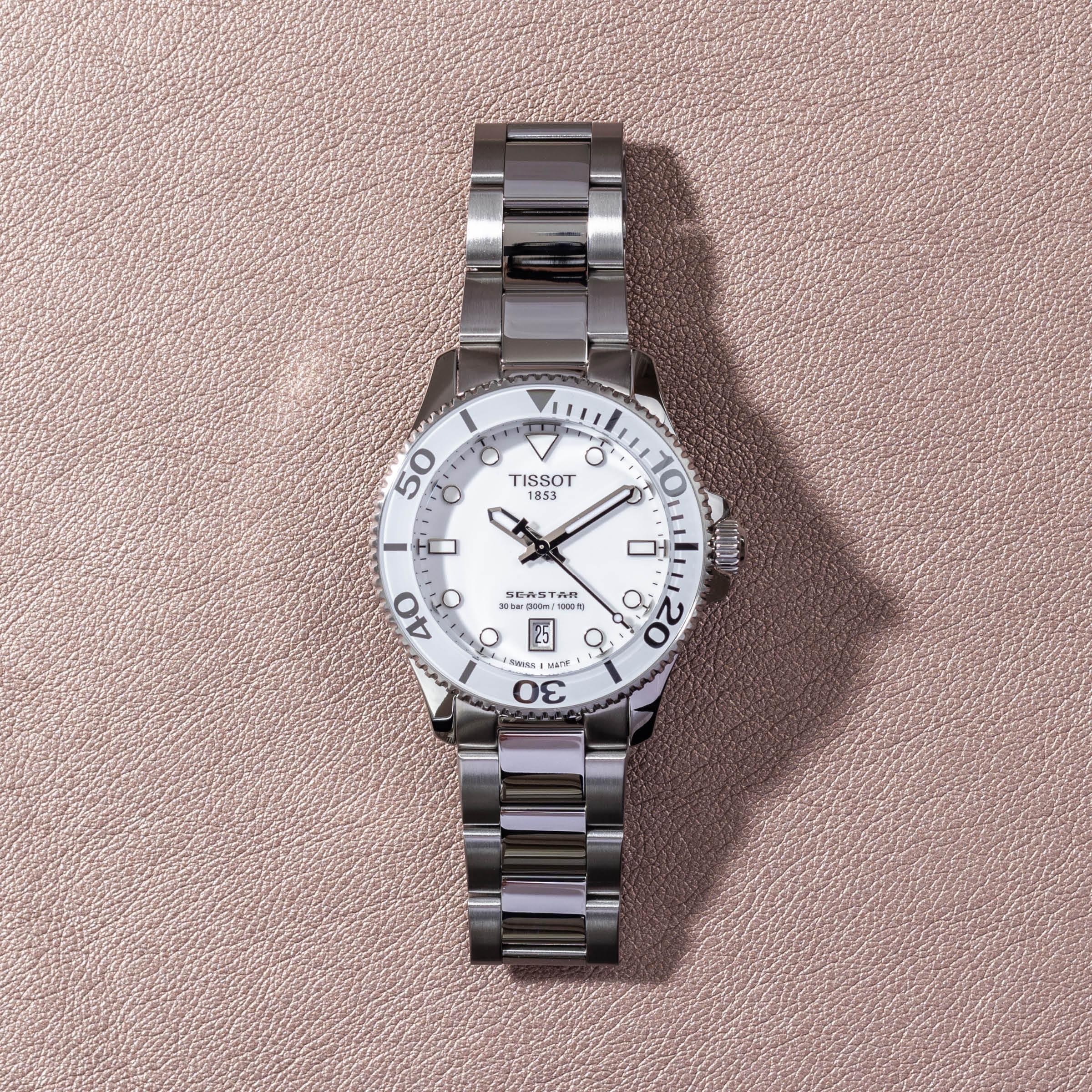 Tissot T-Sport Seastar Women's 36mm Stainless Steel Quartz Watch T120.210.11.011.00 - Image 6