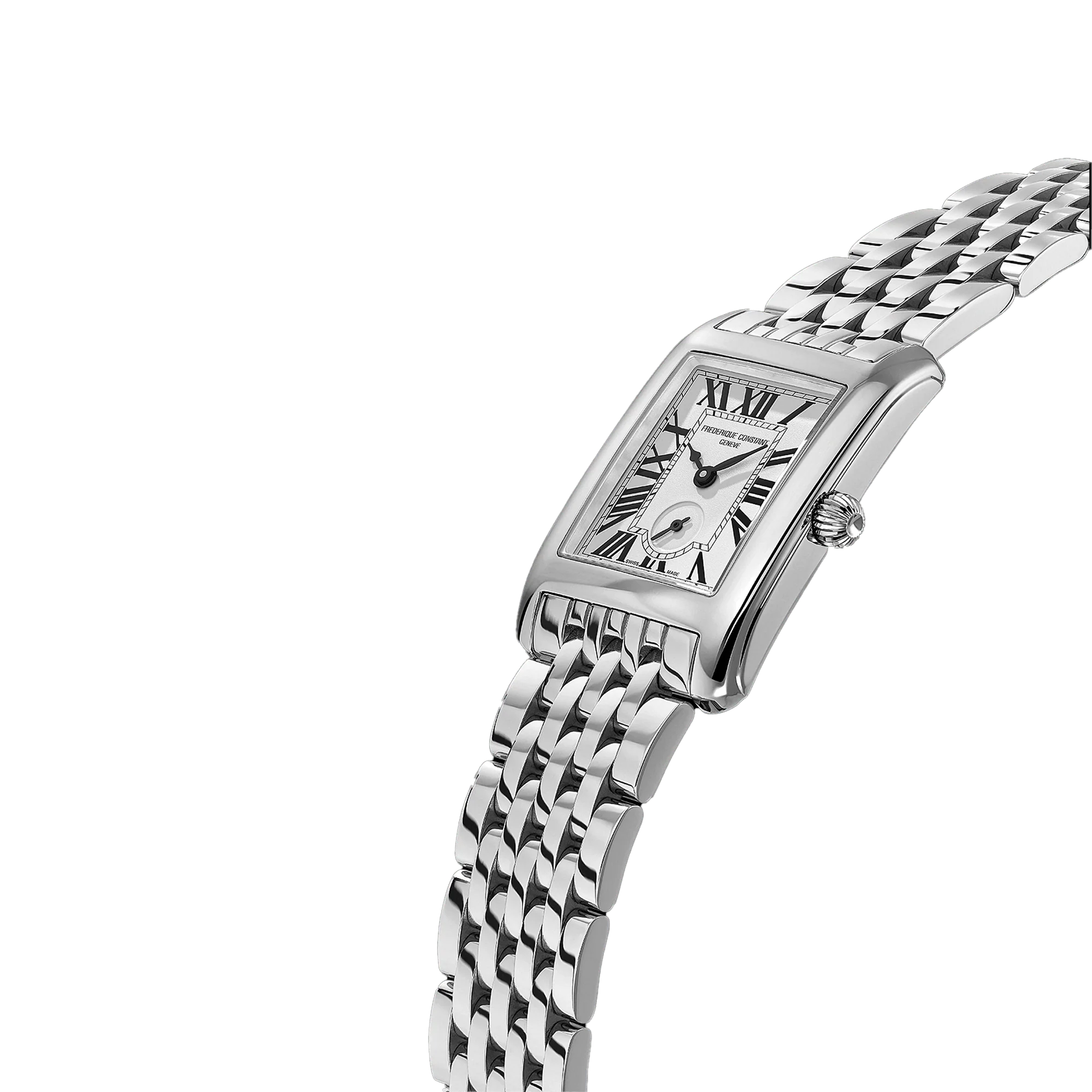 Frederique Constant Carree 25 x 27mm Quartz Stainless Steel Watch FC-235S2C6B - Image 2