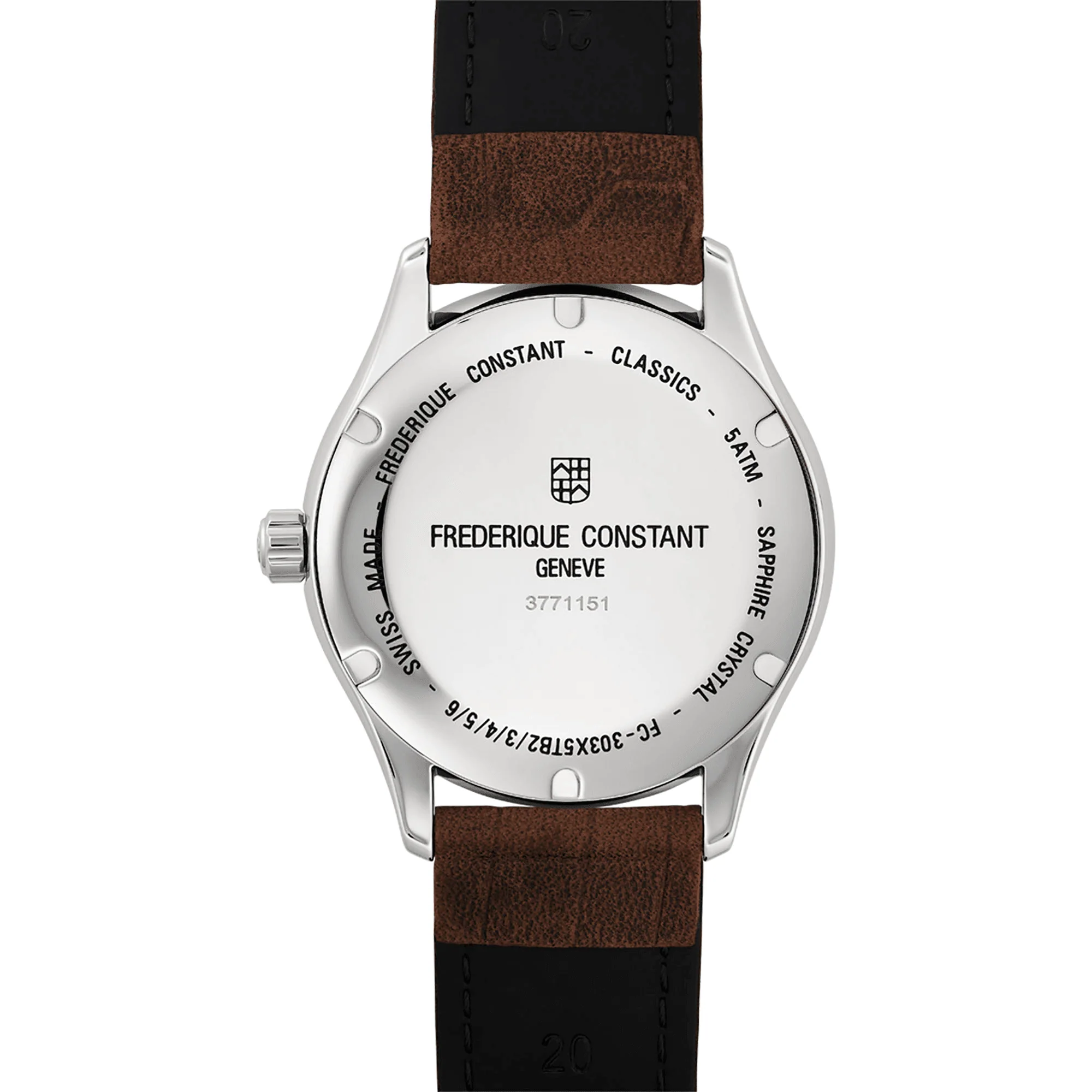 Frederique Constant Men's Classic Stainless Steel Automatic Dress Watch Silver Dial - Image 3