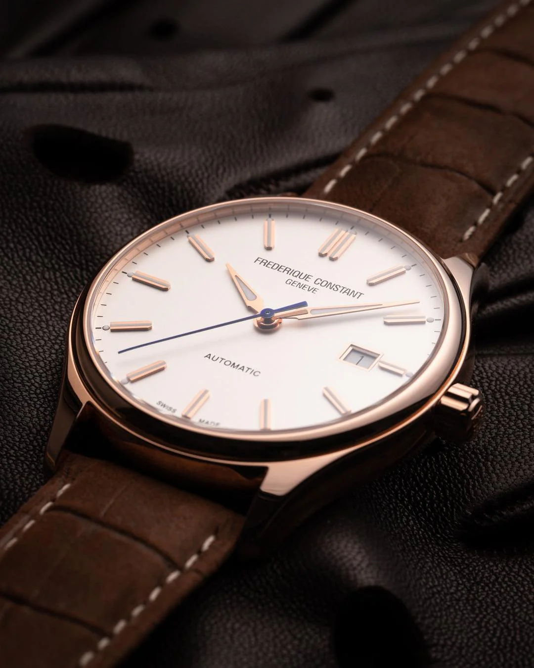 Frederique Constant Classic Men's 40mm Rose Gold PVD Automatic Watch FC-303NV5B4 - Image 6