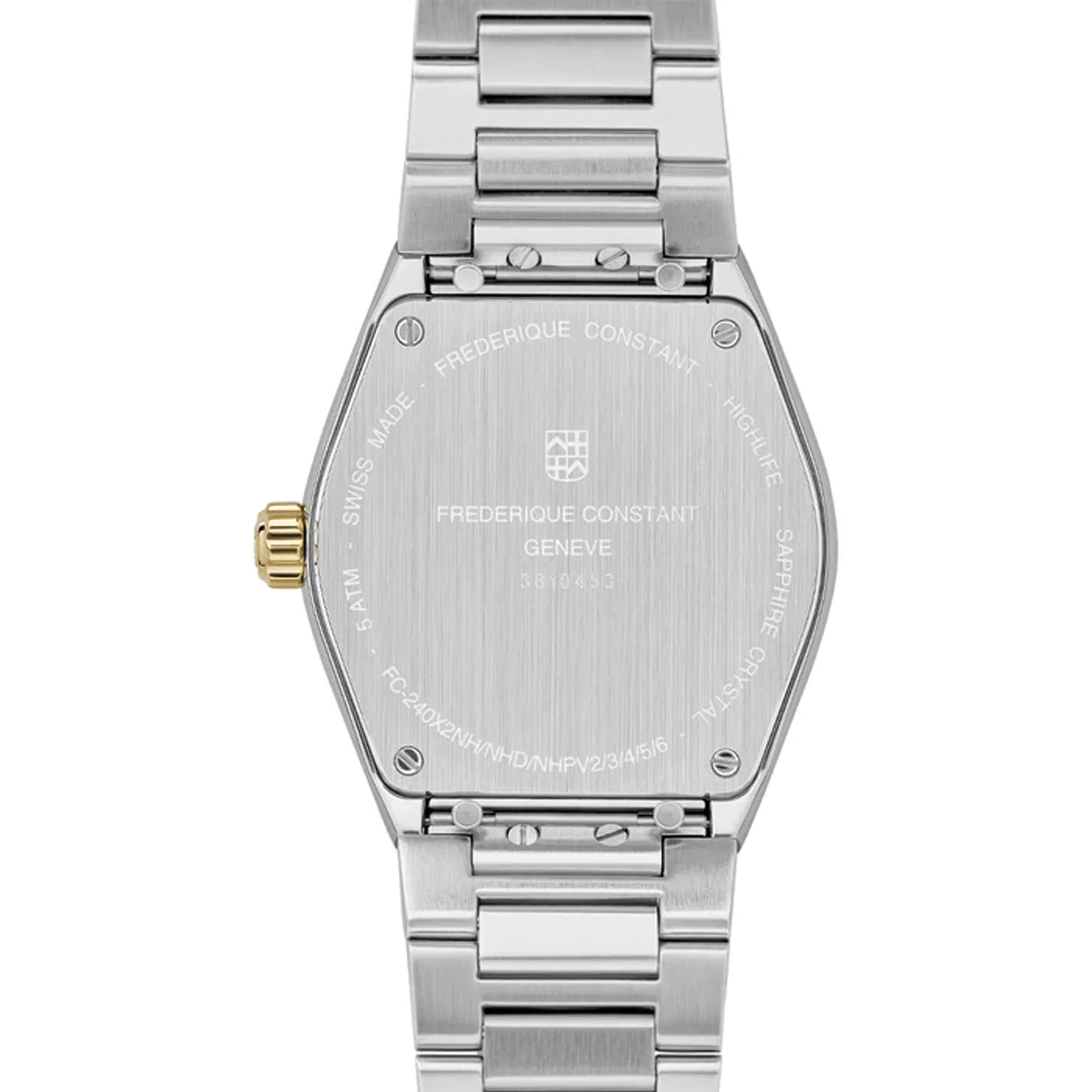 Frederique Constant Highlife Women's 31mm Quartz Stainless Steel & Yellow IP Watch FC-240VD2NH3B - Image 3