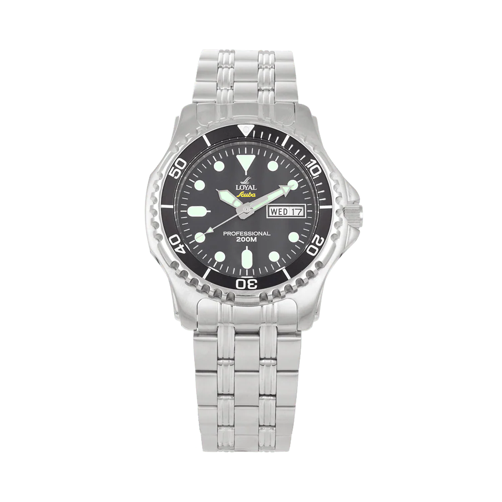 Loyal Scuba Men's Stainless Steel Quartz Watch