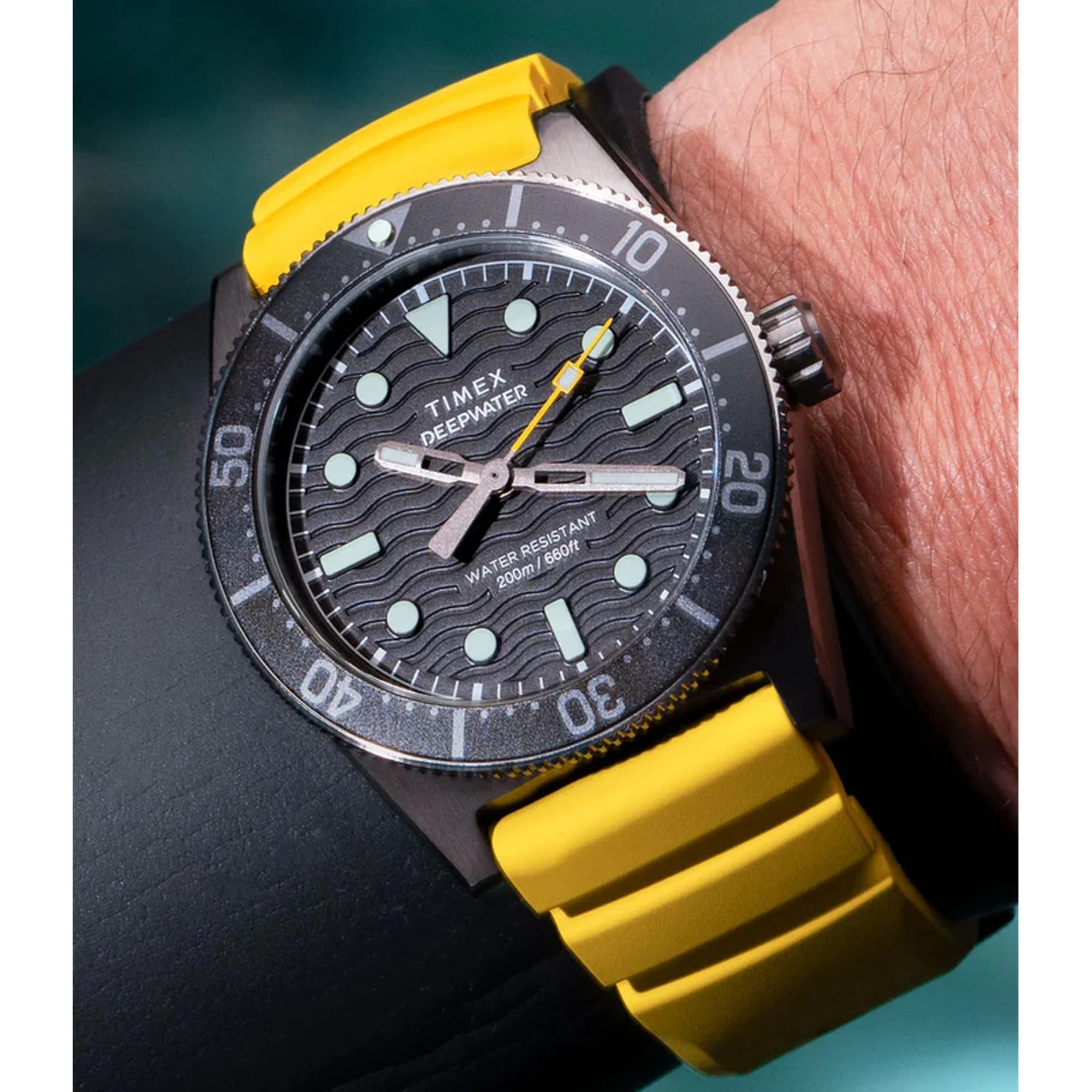 Timex Deepwater Reef 200 Men's 41mm Black PVD Quartz Watch TW2W74800 - Image 2