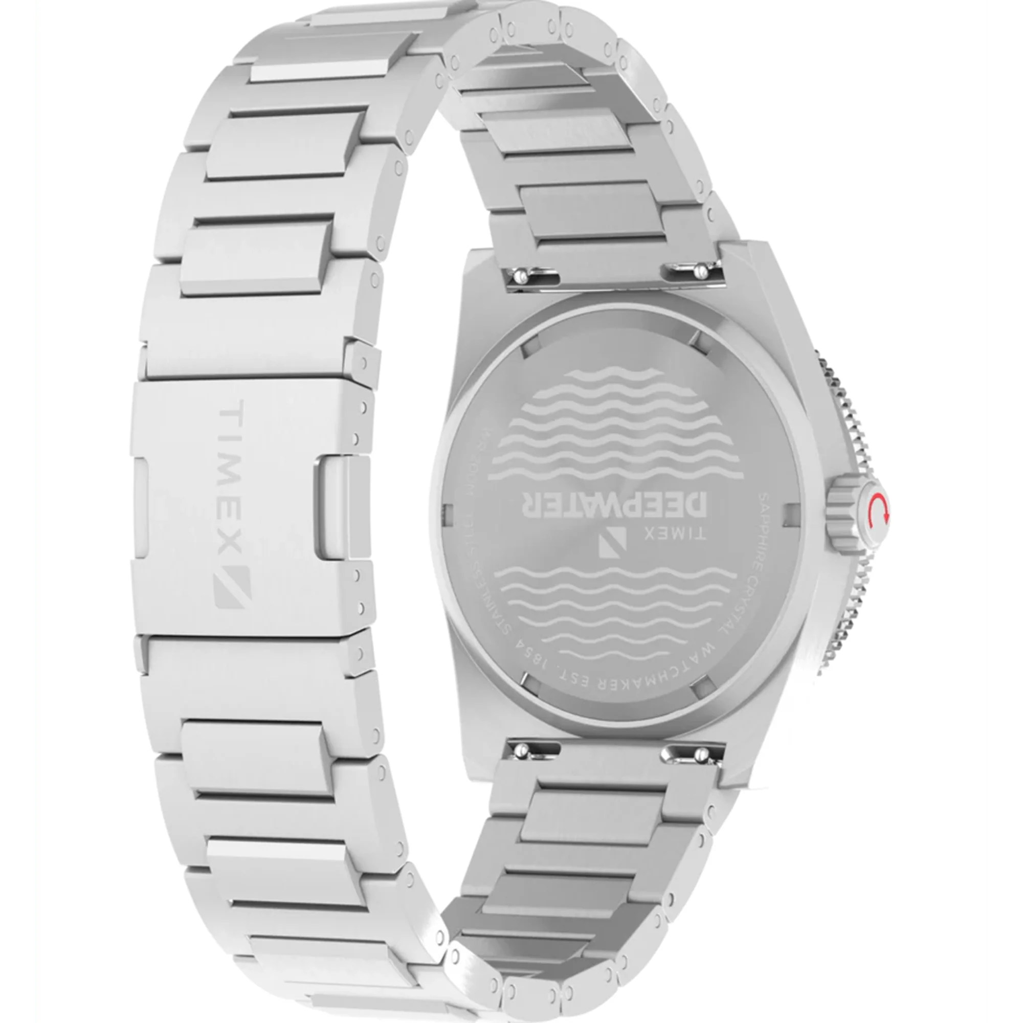 Timex Deepwater Reef 200 GMT Men's 40mm Stainless Steel Quartz GMT Watch TW2W95300 - Image 4