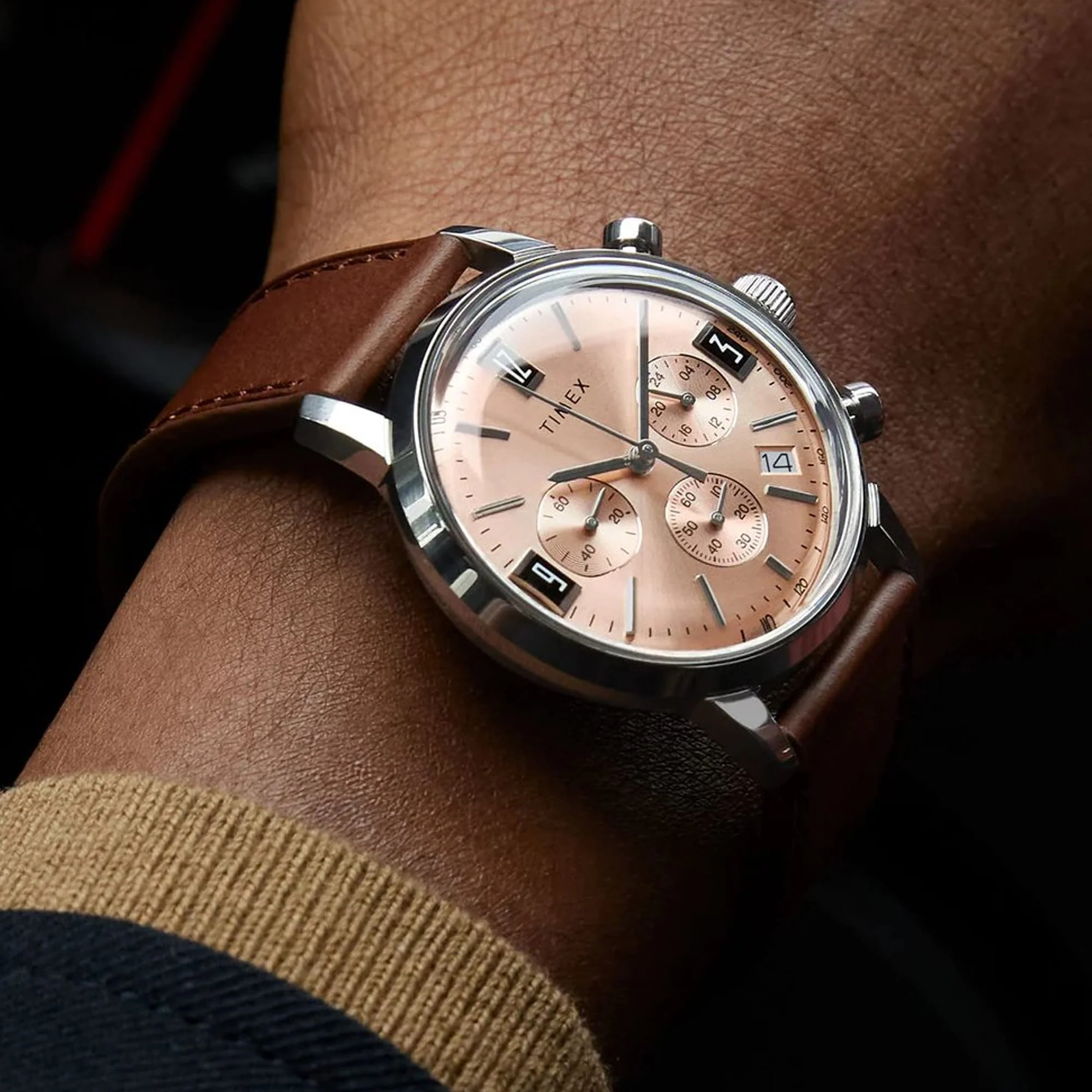 Timex Marlin Men's 40mm Quartz Chronograph Watch TW2W51400 - Image 2