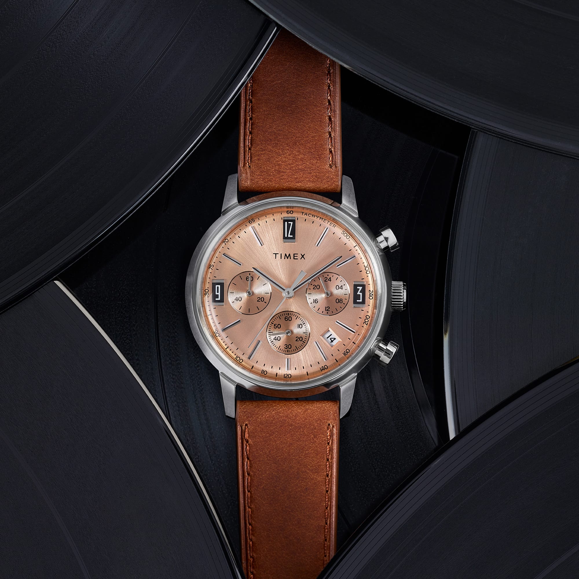 Timex Marlin Men's 40mm Quartz Chronograph Watch TW2W51400 - Image 5
