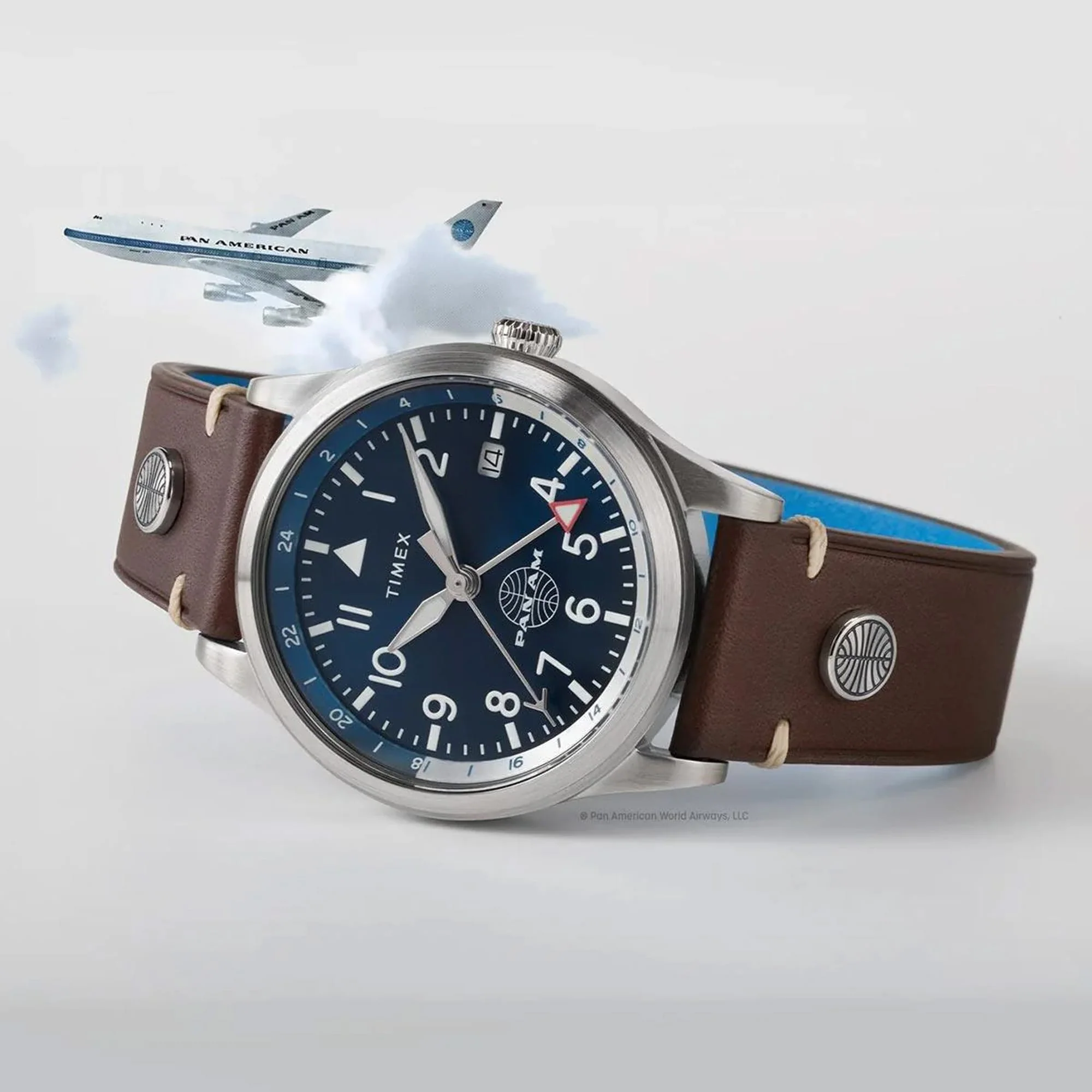 Timex Waterbury x Pan Am® Quartz GMT Watch TW2W97300 - Image 2