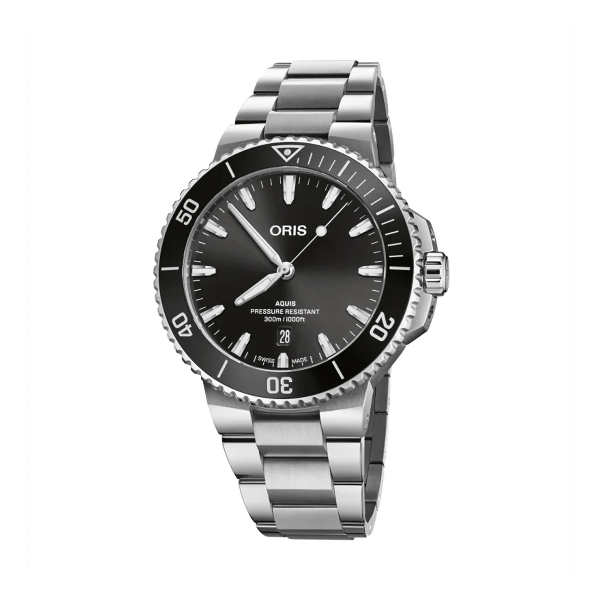 Oris Aquis Diver Men's 43.50mm Stainless Steel Automatic Watch 733 7789 4154MB