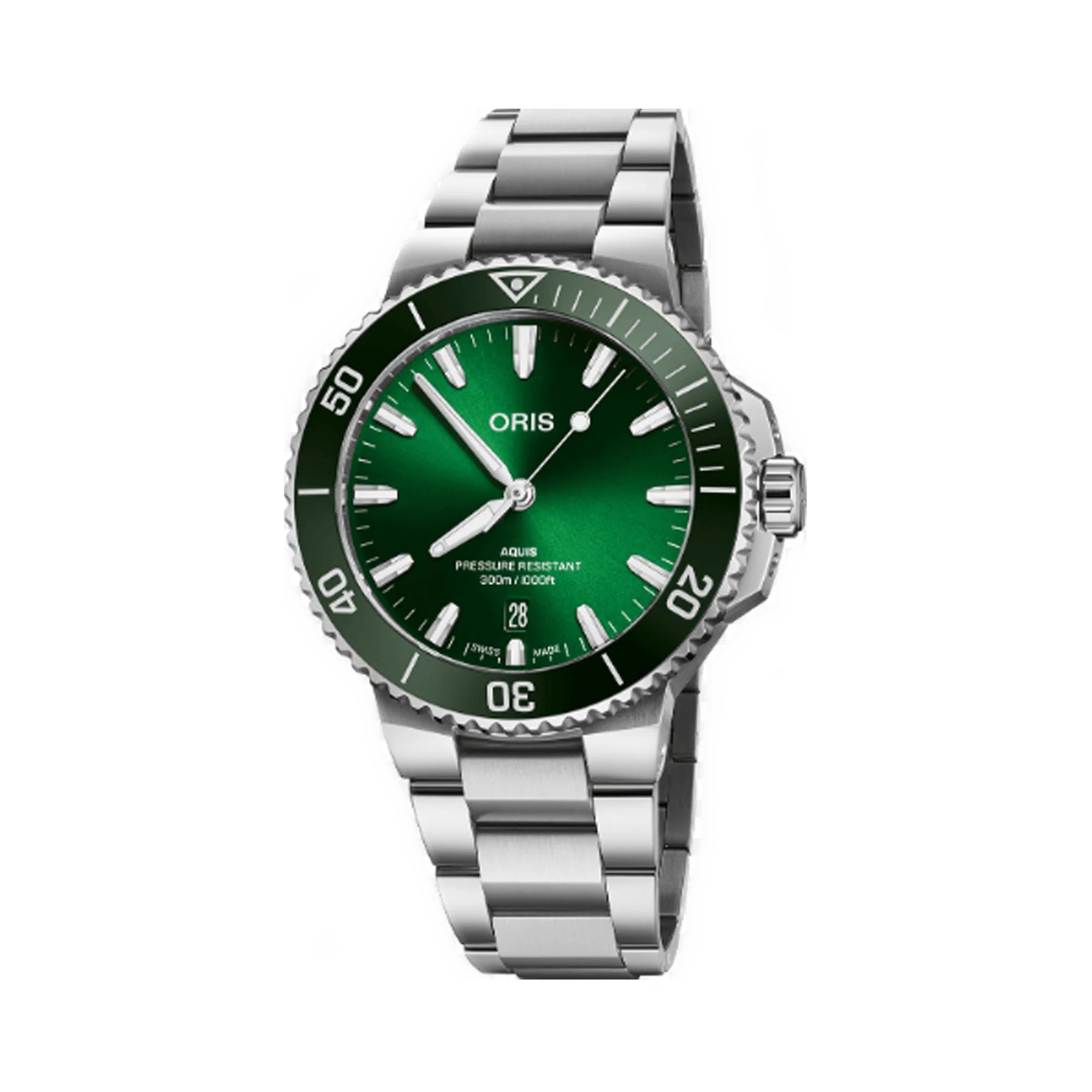 Oris Aquis Diver Men's 41.50mm Stainless Steel Automatic Watch 733 7787 4157MB