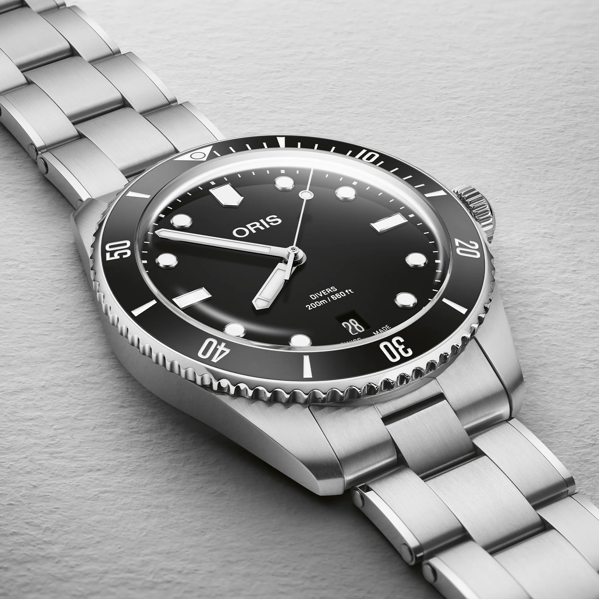 Oris Sixty Five Diver Men's 39mm Stainless Steel Automatic Watch 733 7795 4054 SET - Image 4