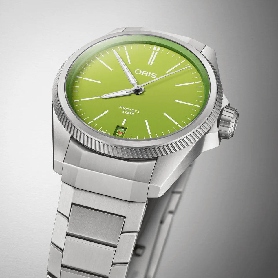 Oris Propilot X Kermit Edition 39mm Watch 400 7778 7157 - Image 4