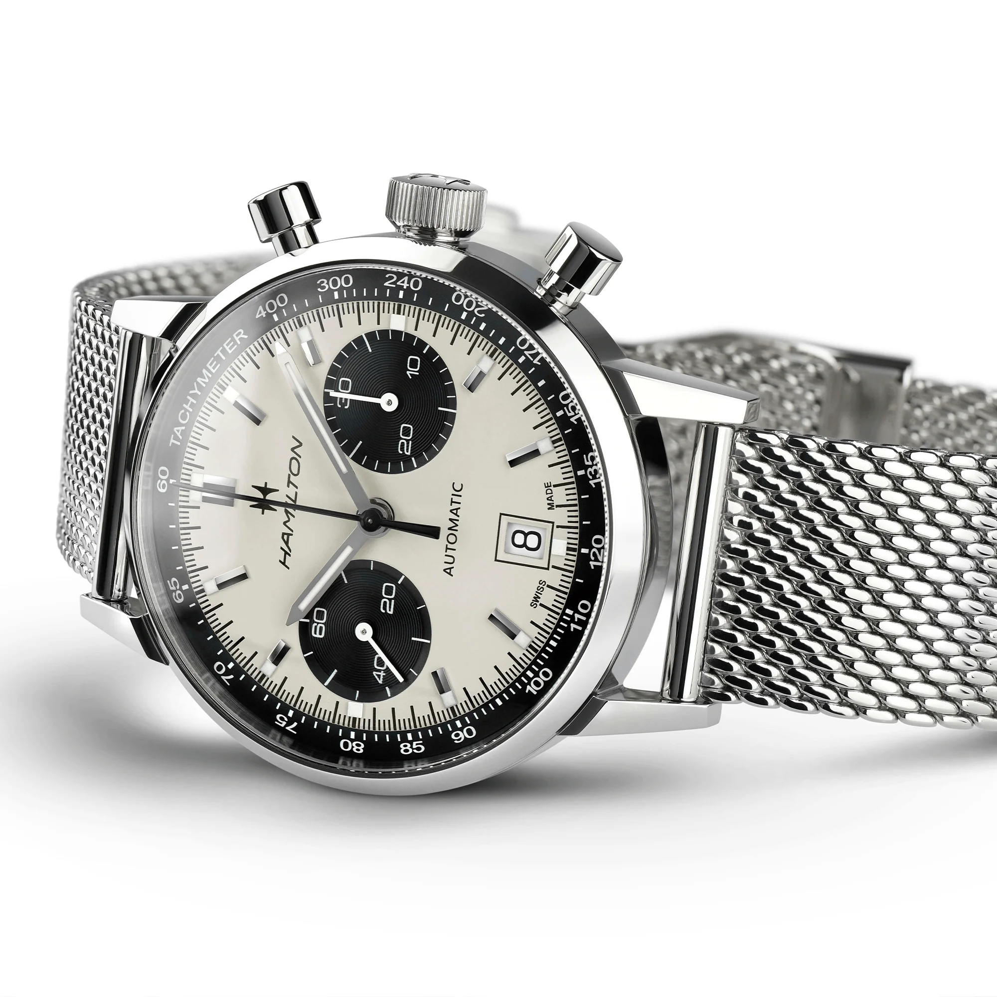 Hamilton American Classic Men's 40mm Automatic Chronograph Watch H38416111 - Image 3